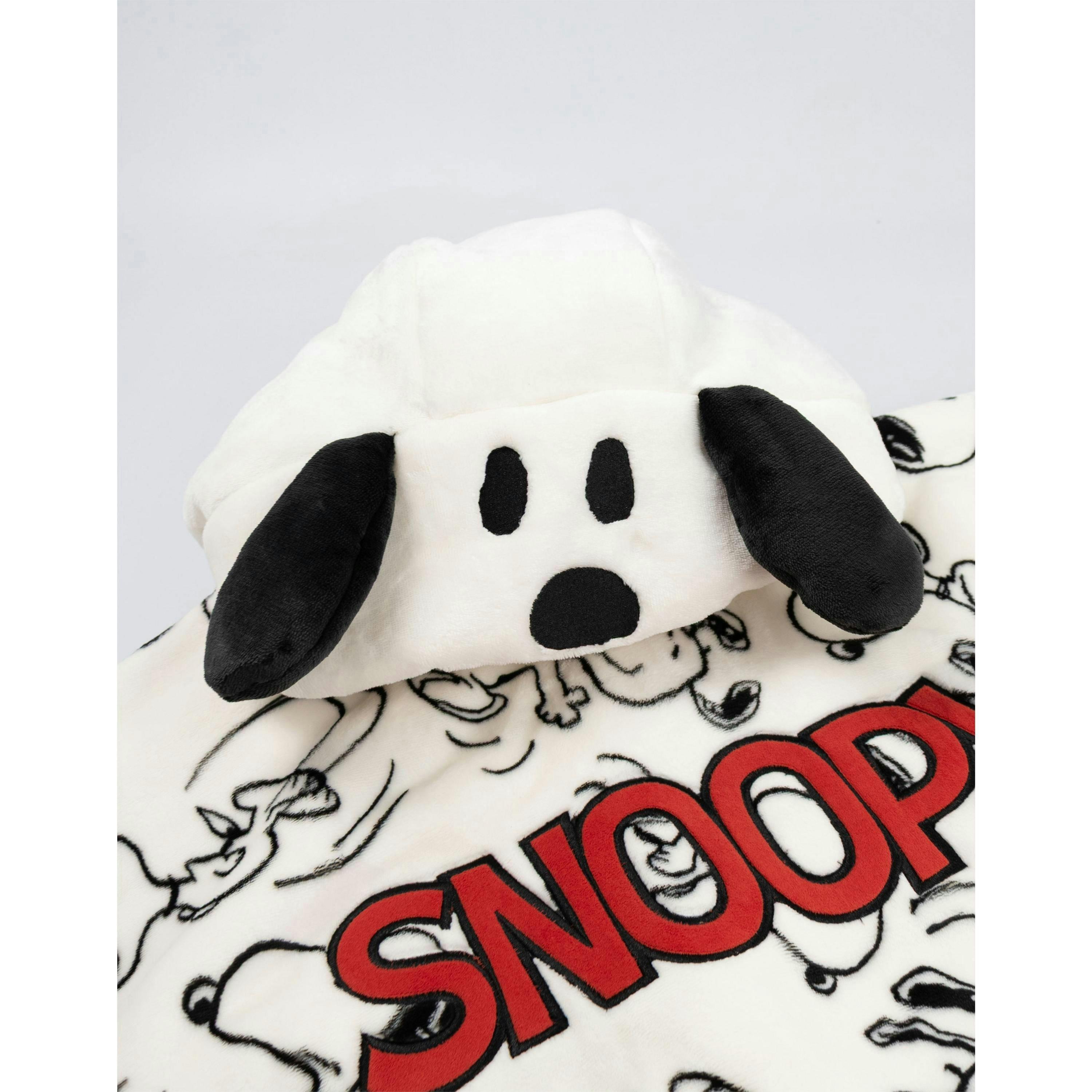 Peanuts Womens Off-White Snoopy Blanket Hoodie (One Size) by Vanilla Underground , view 5 of 6