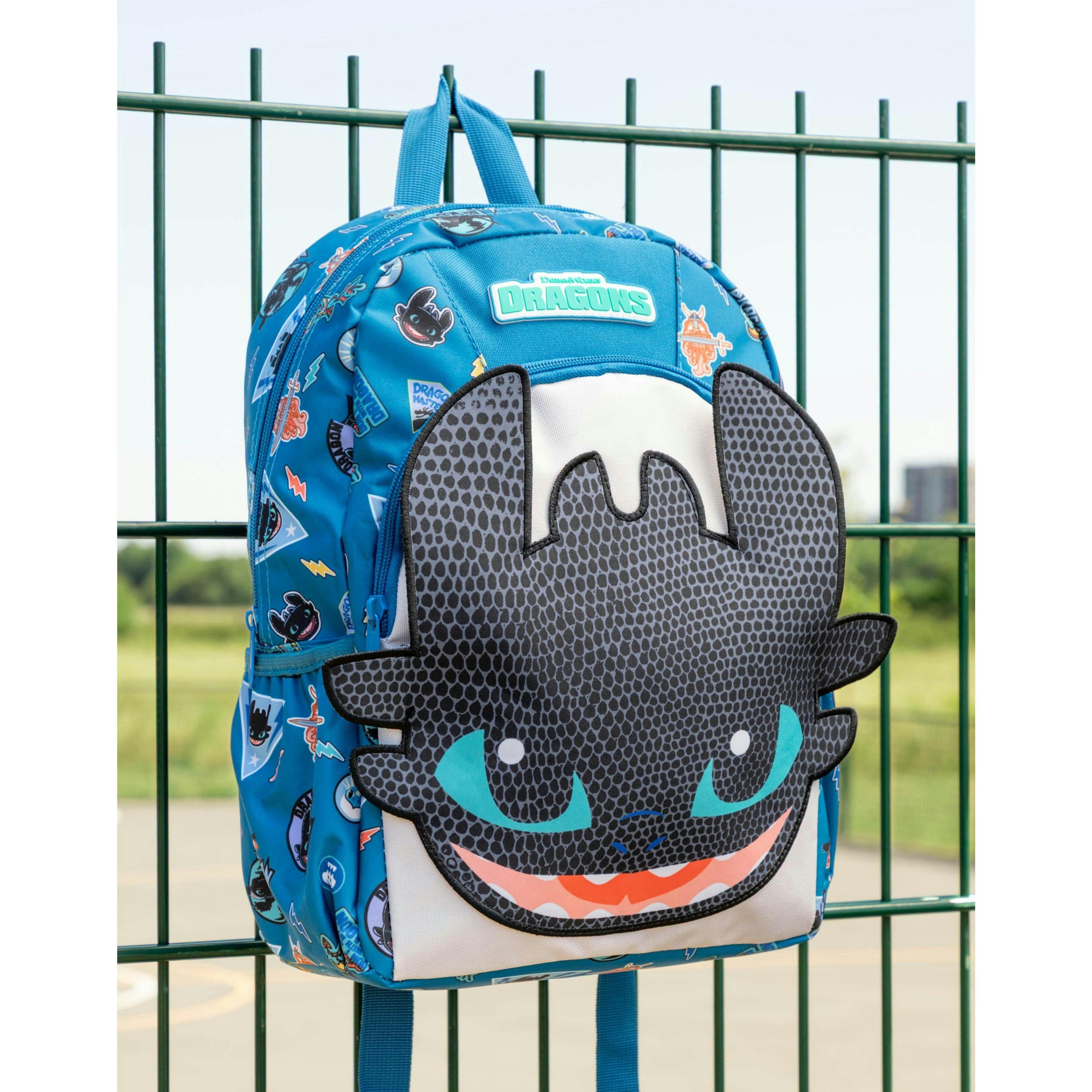 How to Train Your Dragon Unisex Kids Multicoloured Toothless Backpack (One Size) by Vanilla Underground , view 3 of 6