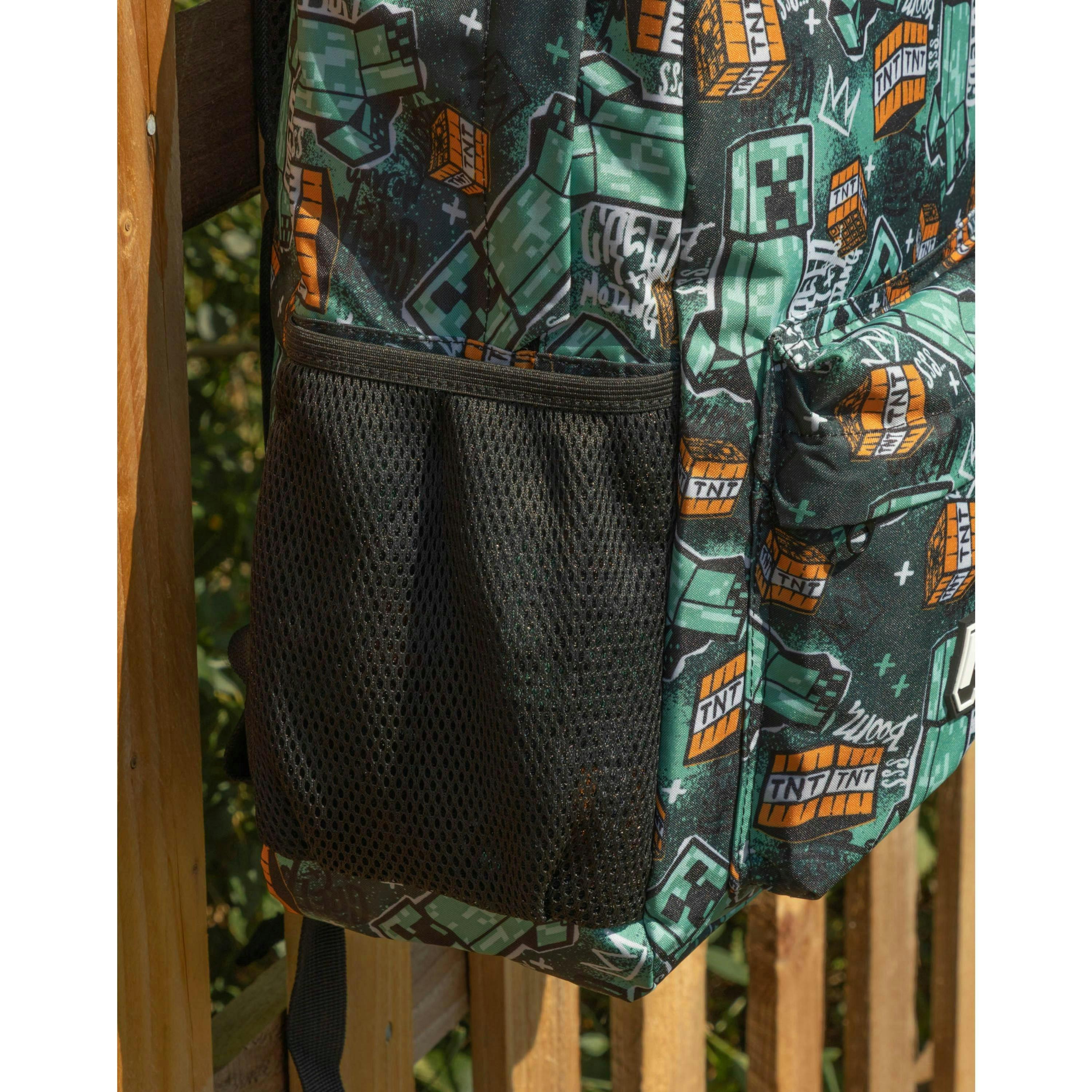Minecraft Unisex Kids Multicoloured Logo Backpack (One Size) by Vanilla Underground , view 4 of 6
