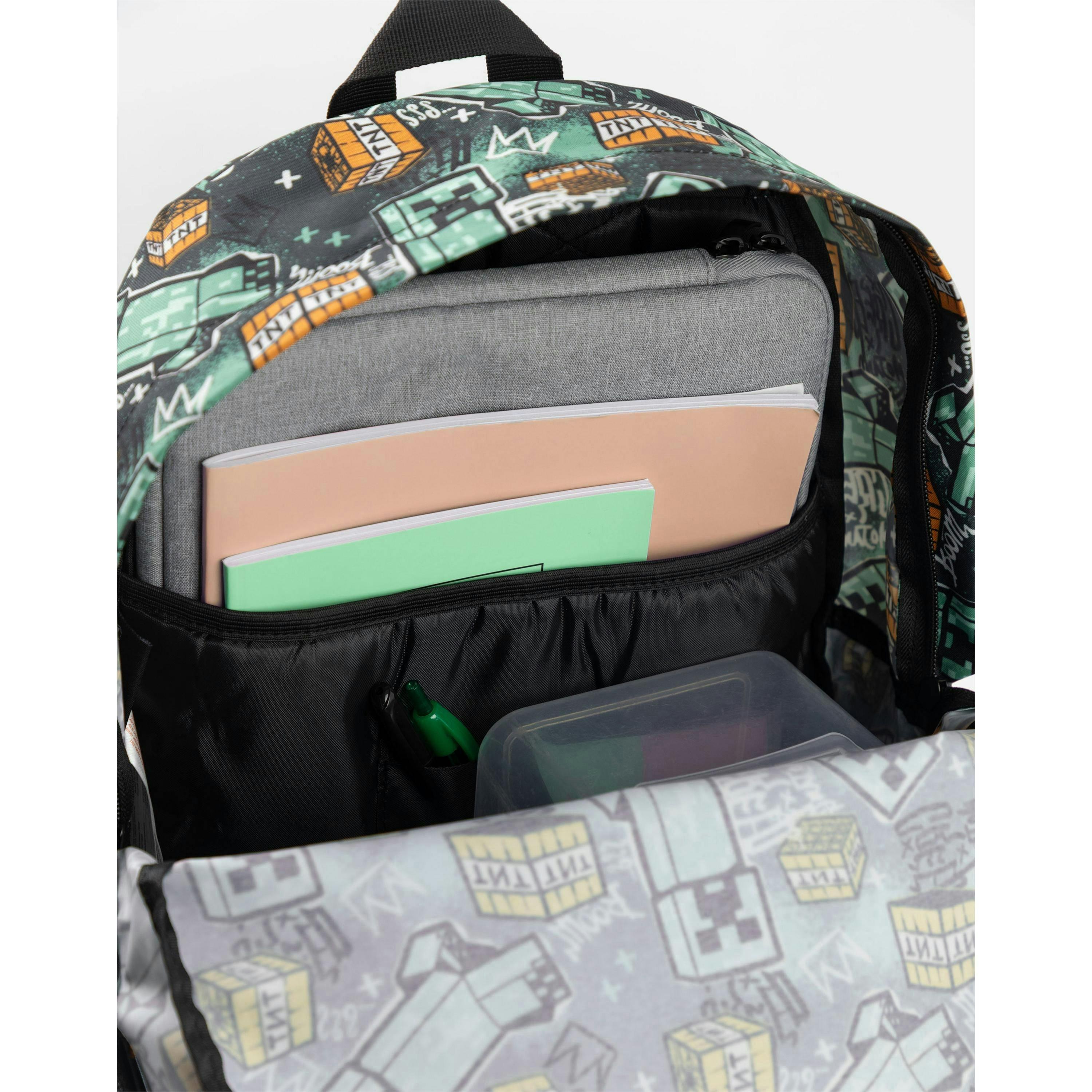 Minecraft Unisex Kids Multicoloured Logo Backpack (One Size) by Vanilla Underground , view 6 of 6