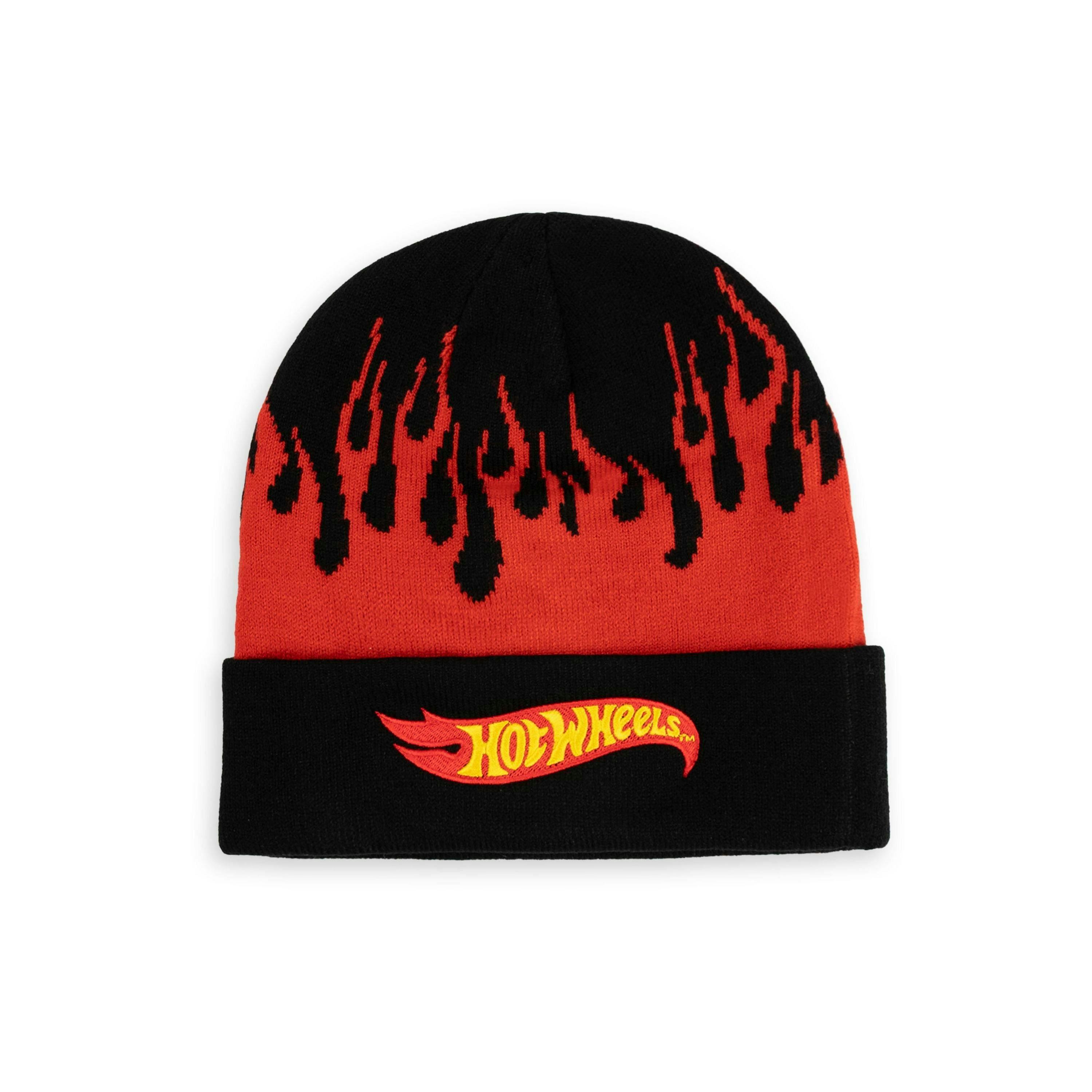 Hot Wheels Unisex Black Character Beanie Hat (One Size) by Vanilla Underground , view 1 of 6