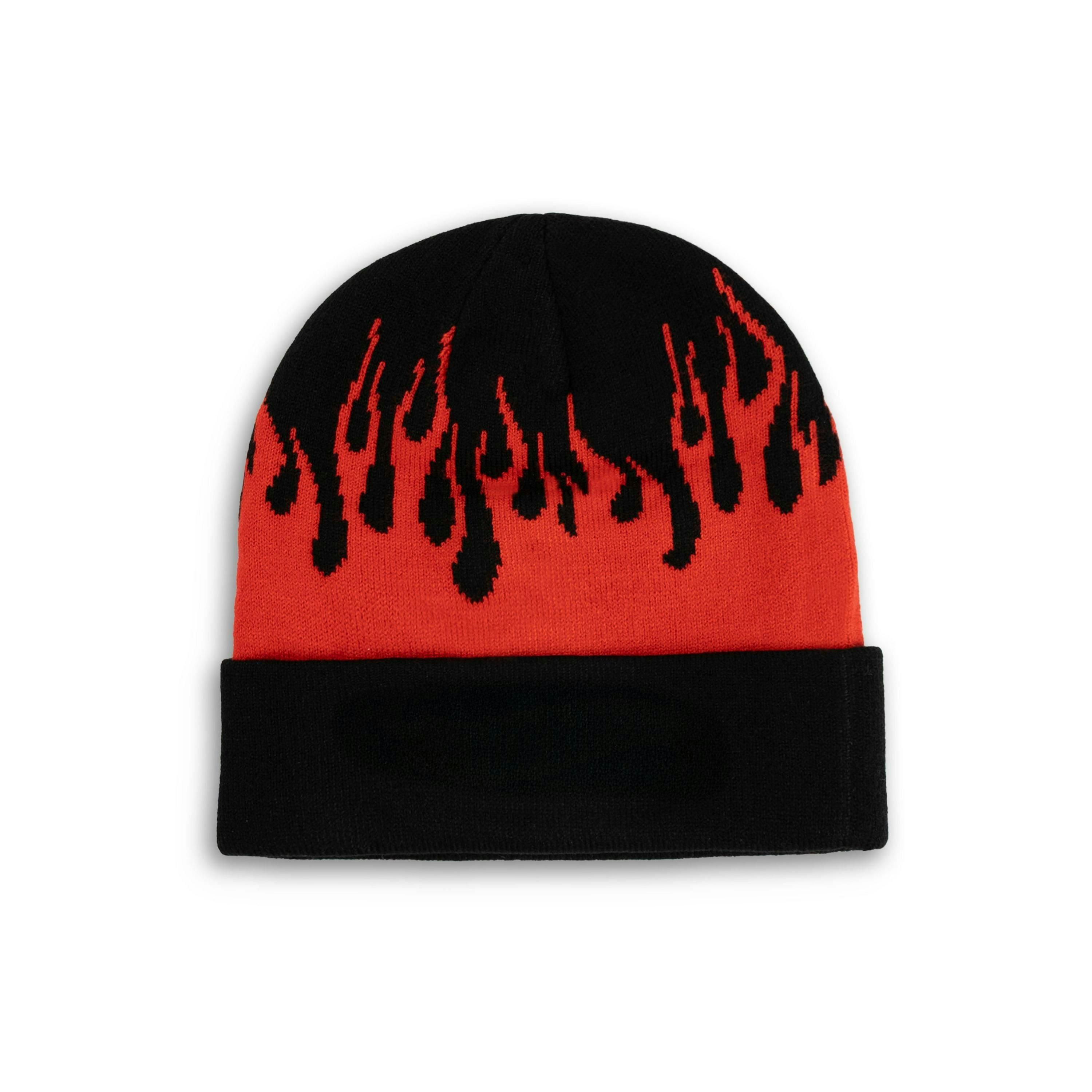 Hot Wheels Unisex Black Character Beanie Hat (One Size) by Vanilla Underground , view 2 of 6