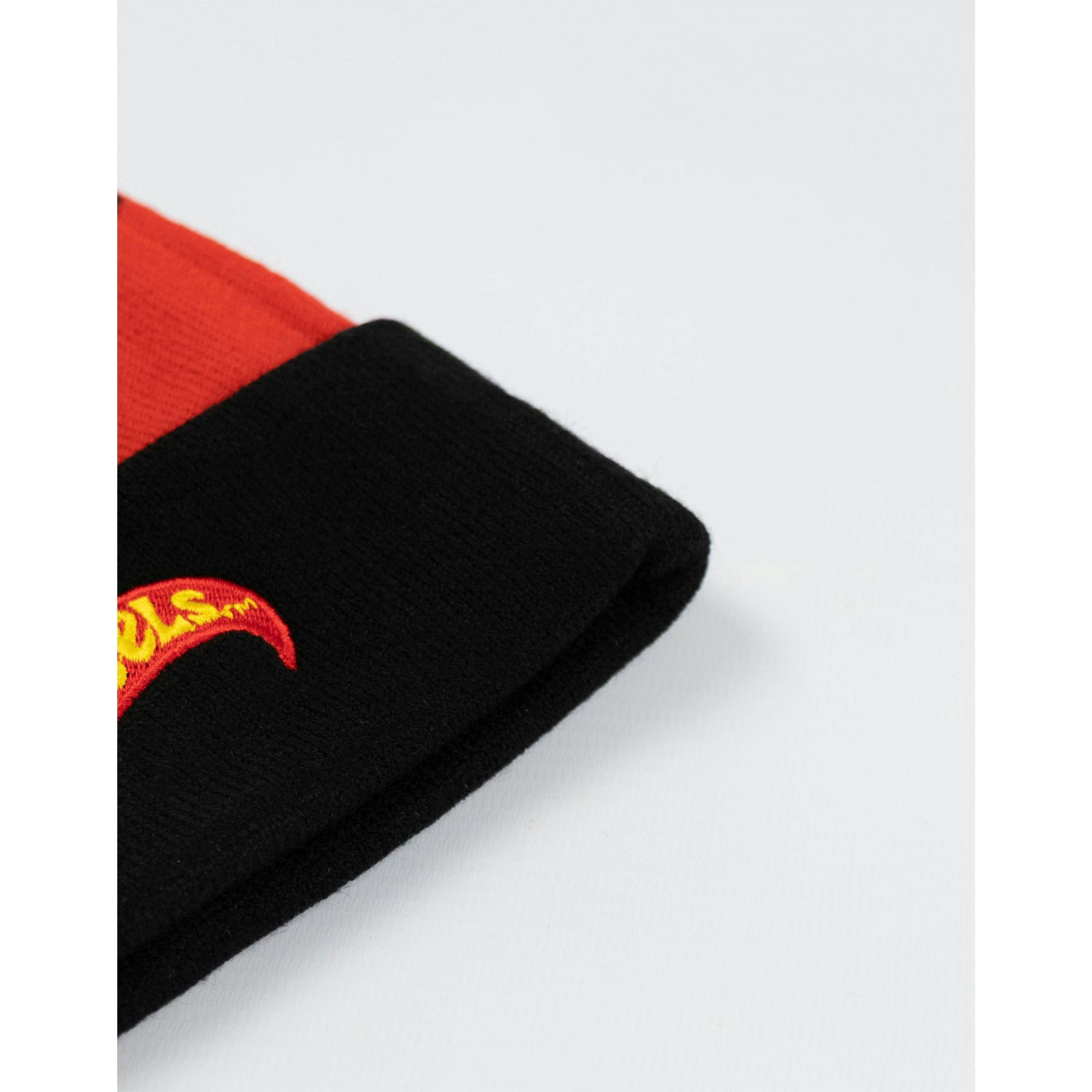 Hot Wheels Unisex Black Character Beanie Hat (One Size) by Vanilla Underground , view 4 of 6