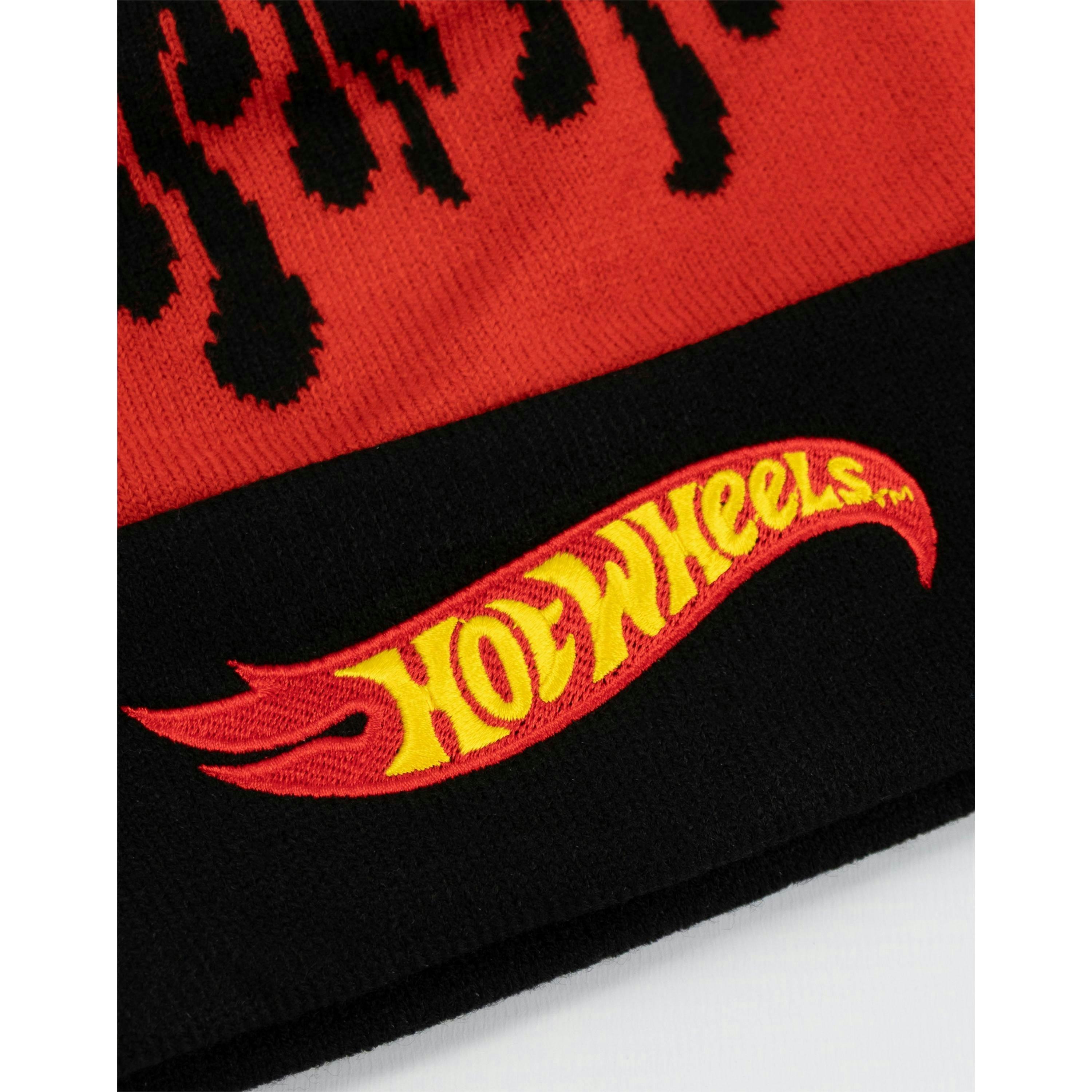 Hot Wheels Unisex Black Character Beanie Hat (One Size) by Vanilla Underground , view 5 of 6