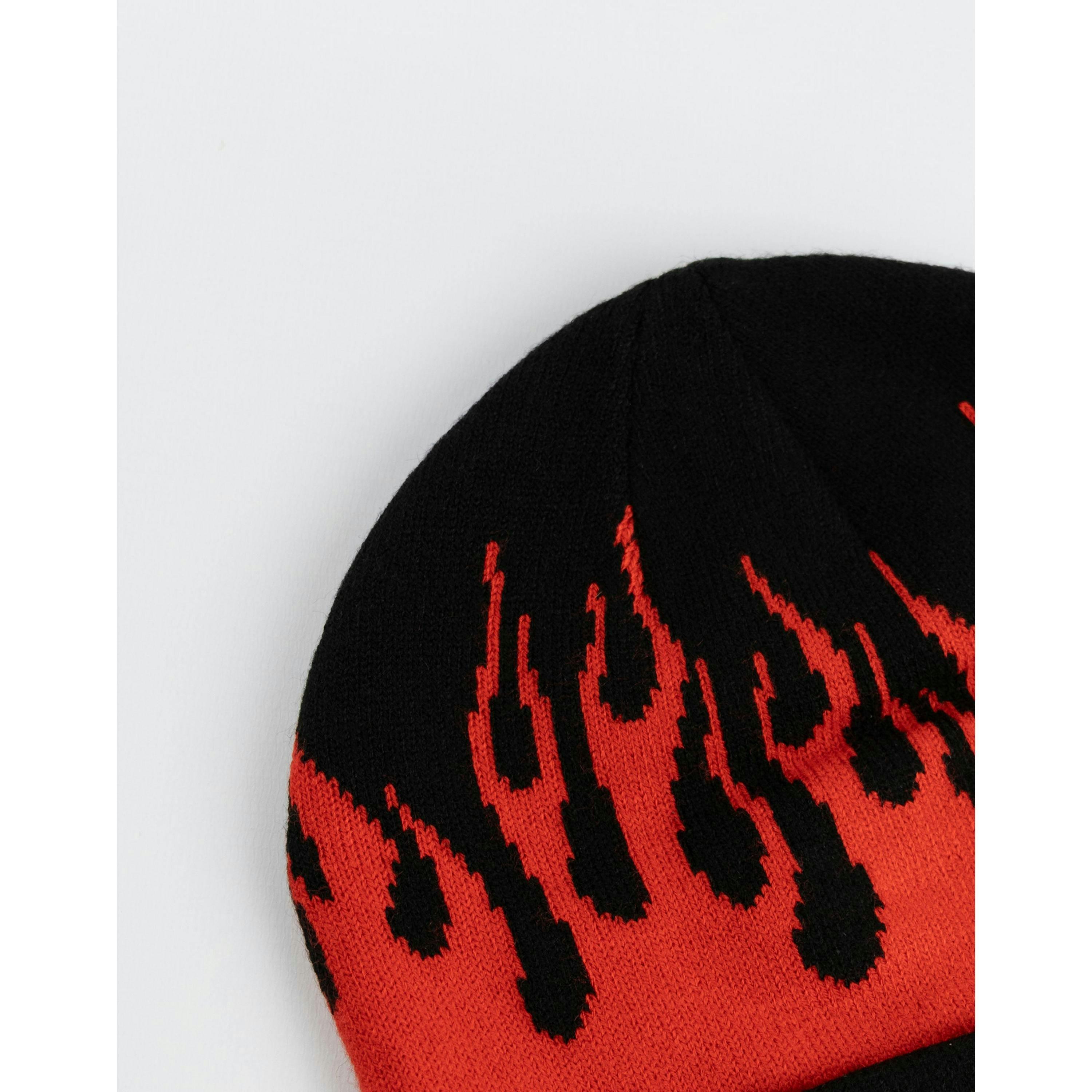 Hot Wheels Unisex Black Character Beanie Hat (One Size) by Vanilla Underground , view 6 of 6