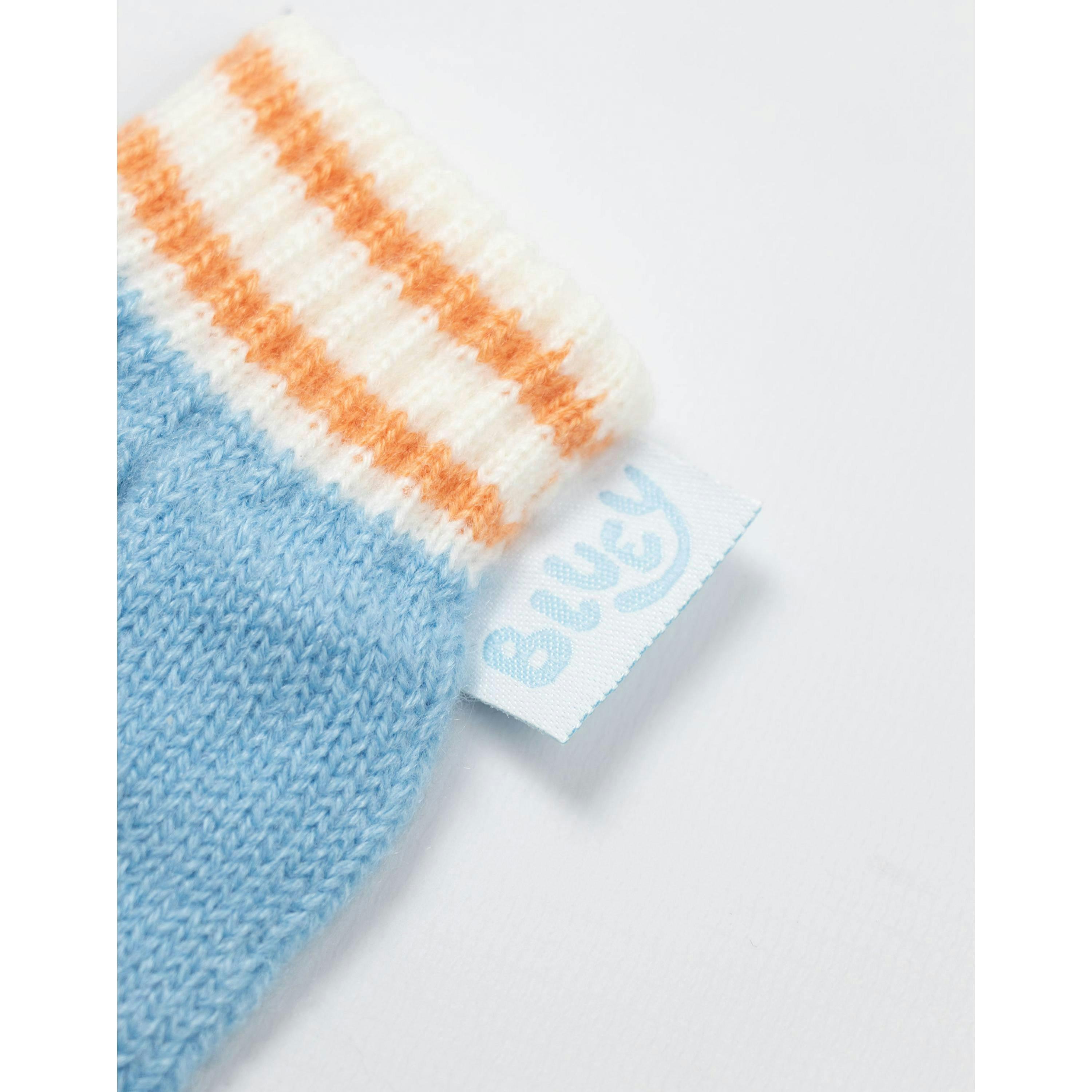 Bluey Girls Blue Character Beanie and Gloves Set (One Size) by Vanilla Underground , view 5 of 6