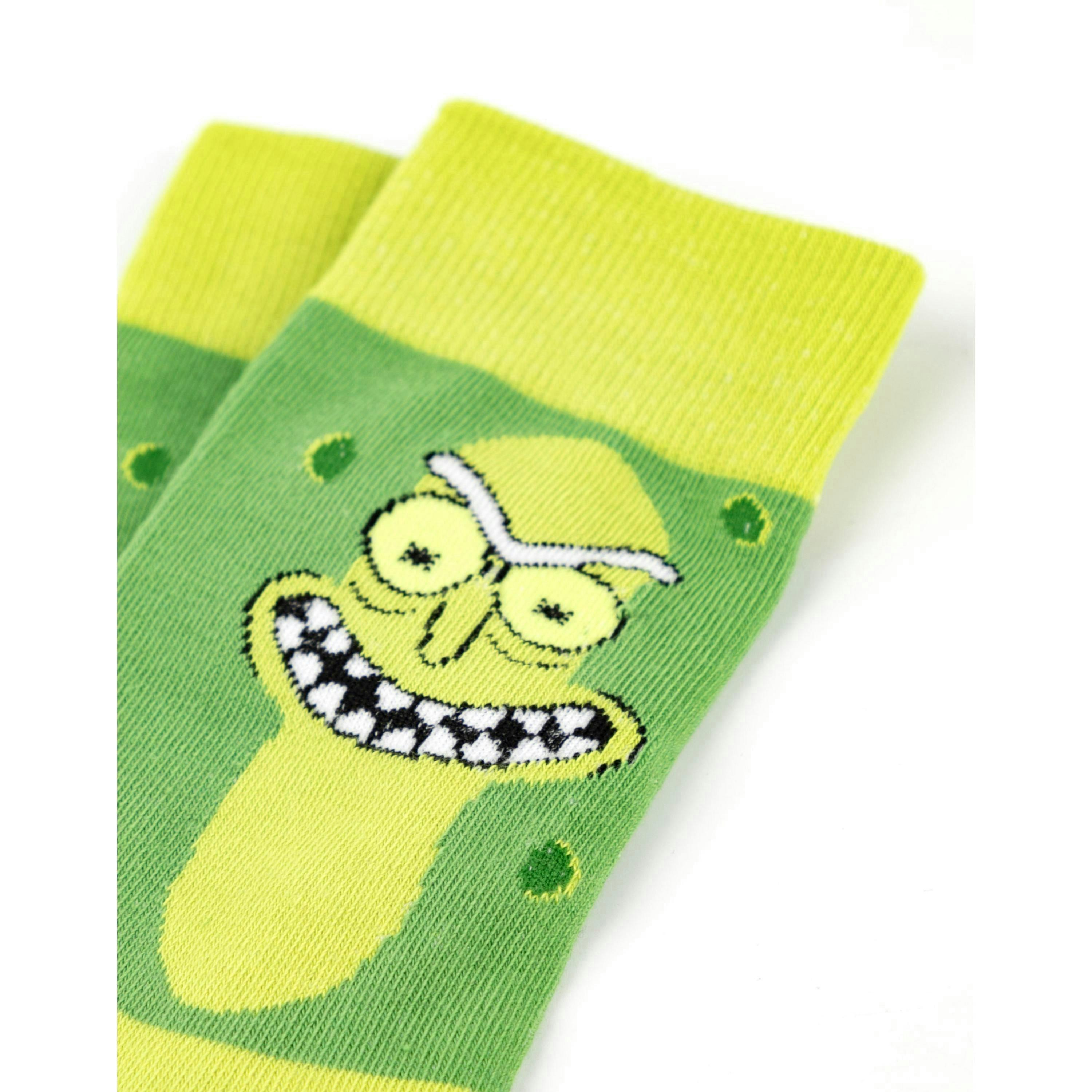Rick And Morty Mens Green Pickle Rick Mug and Sock Gift Set (One Size) by Vanilla Underground , view 4 of 6