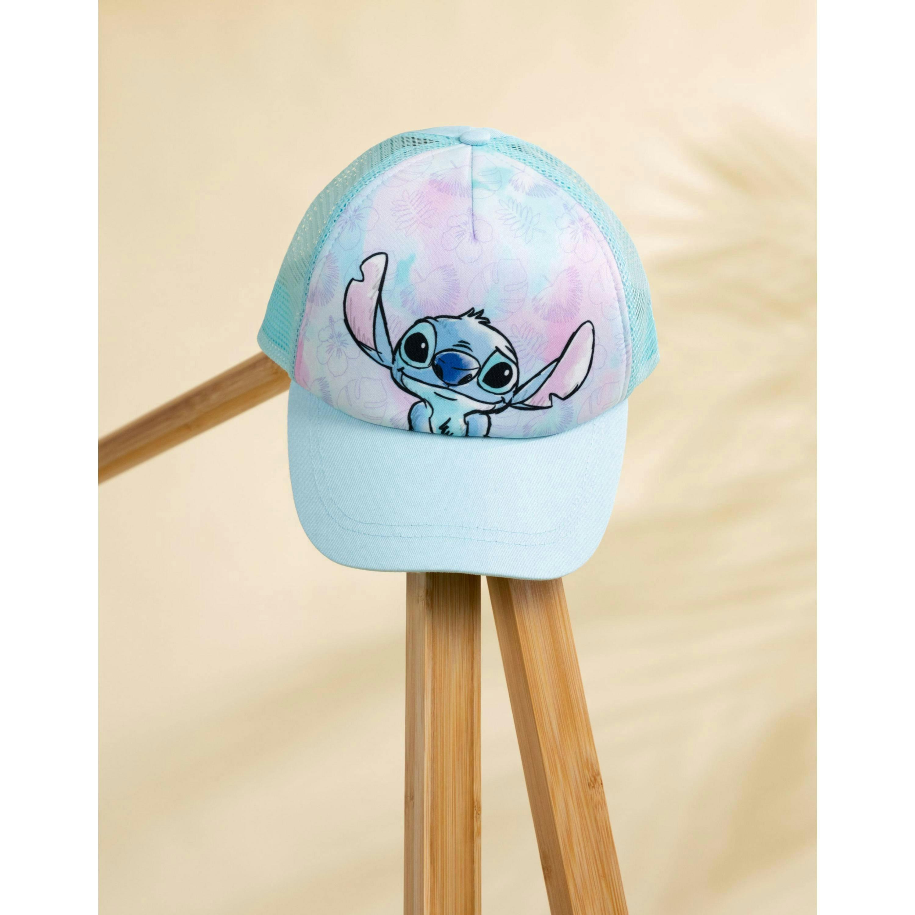 Disney Girls Blue Lilo & Stitch Adjustable Curved Peak Cap (One Size) by Vanilla Underground , view 3 of 6