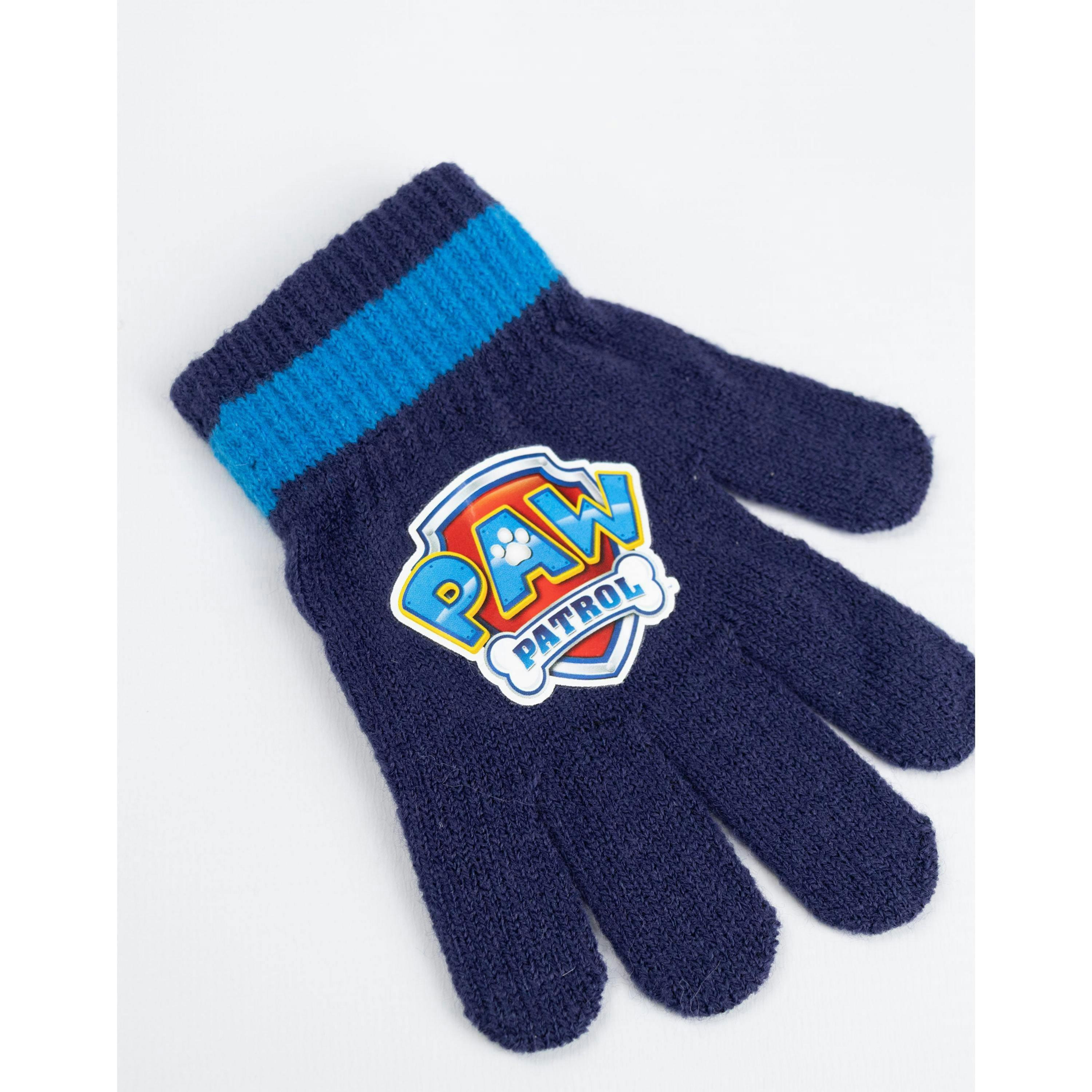 Paw Patrol Boys Blue Team Pose Beanie and Gloves Set (One Size) by Vanilla Underground , view 5 of 6