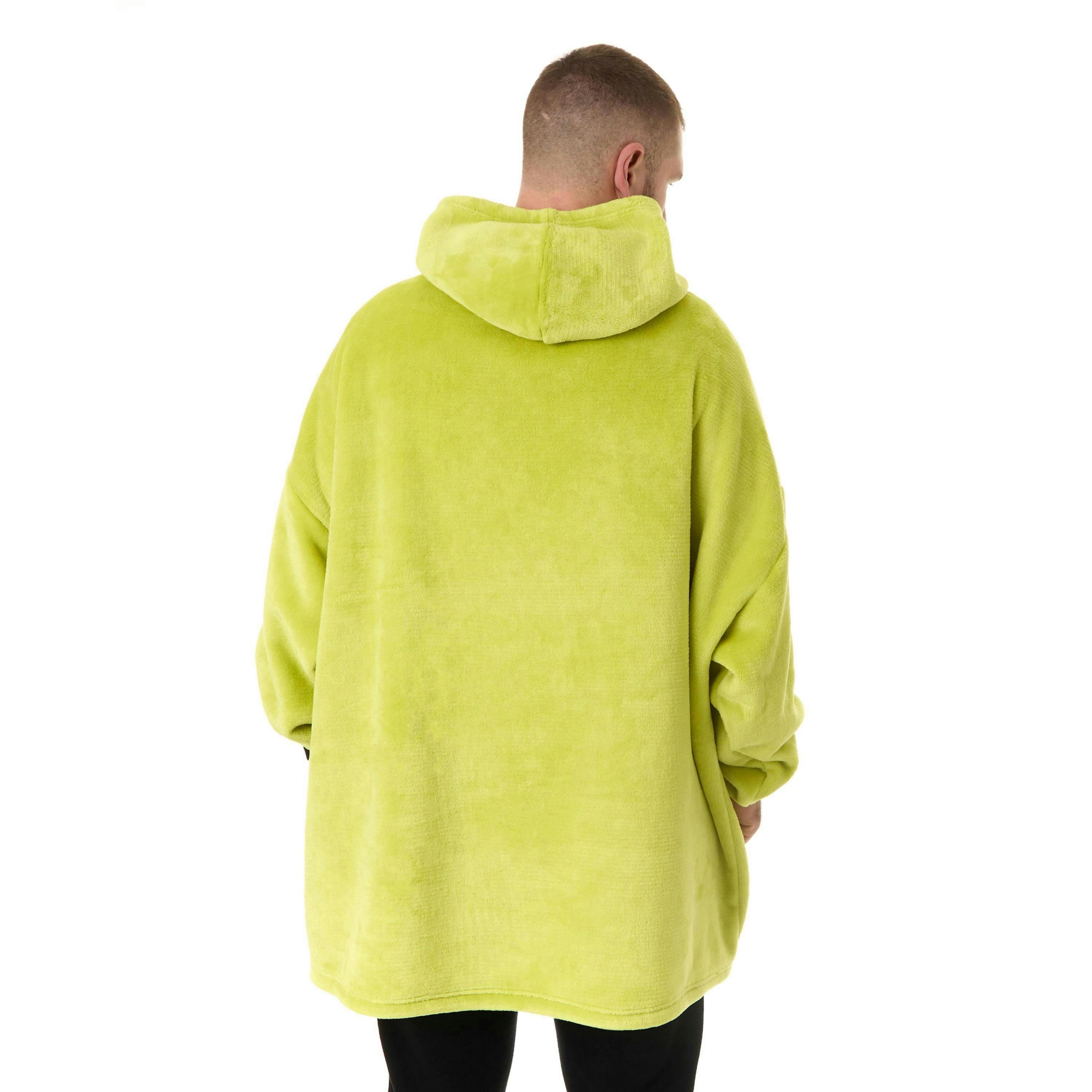 Shrek Unisex Green Character Face Blanket Hoodie (One Size) by Vanilla Underground , view 2 of 6
