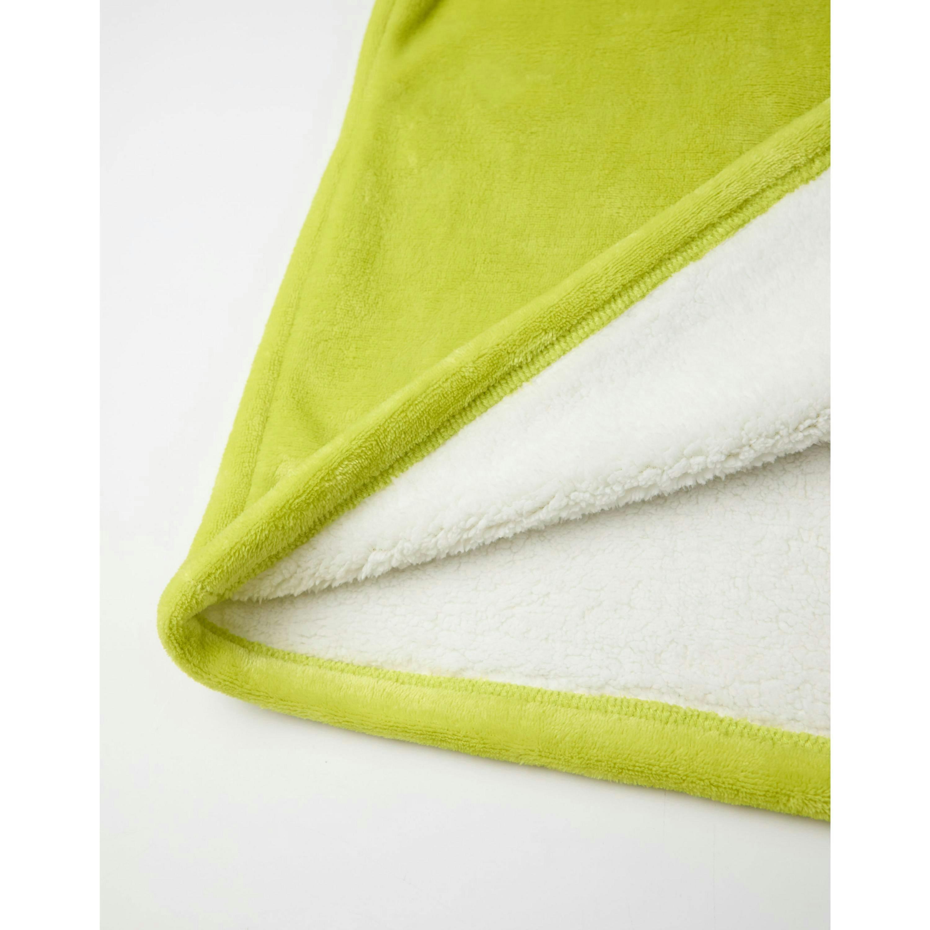 Shrek Unisex Green Character Face Blanket Hoodie (One Size) by Vanilla Underground , view 5 of 6