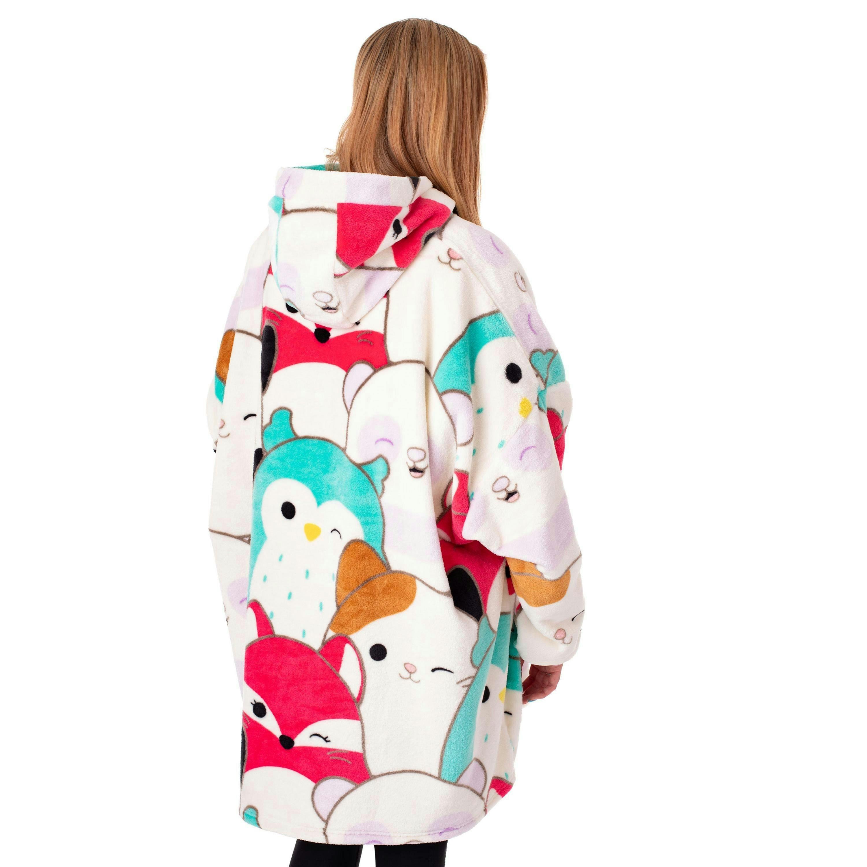 Squishmallows Womens Multicoloured Multi Character Blanket Hoodie (One Size) by Vanilla Underground , view 2 of 6
