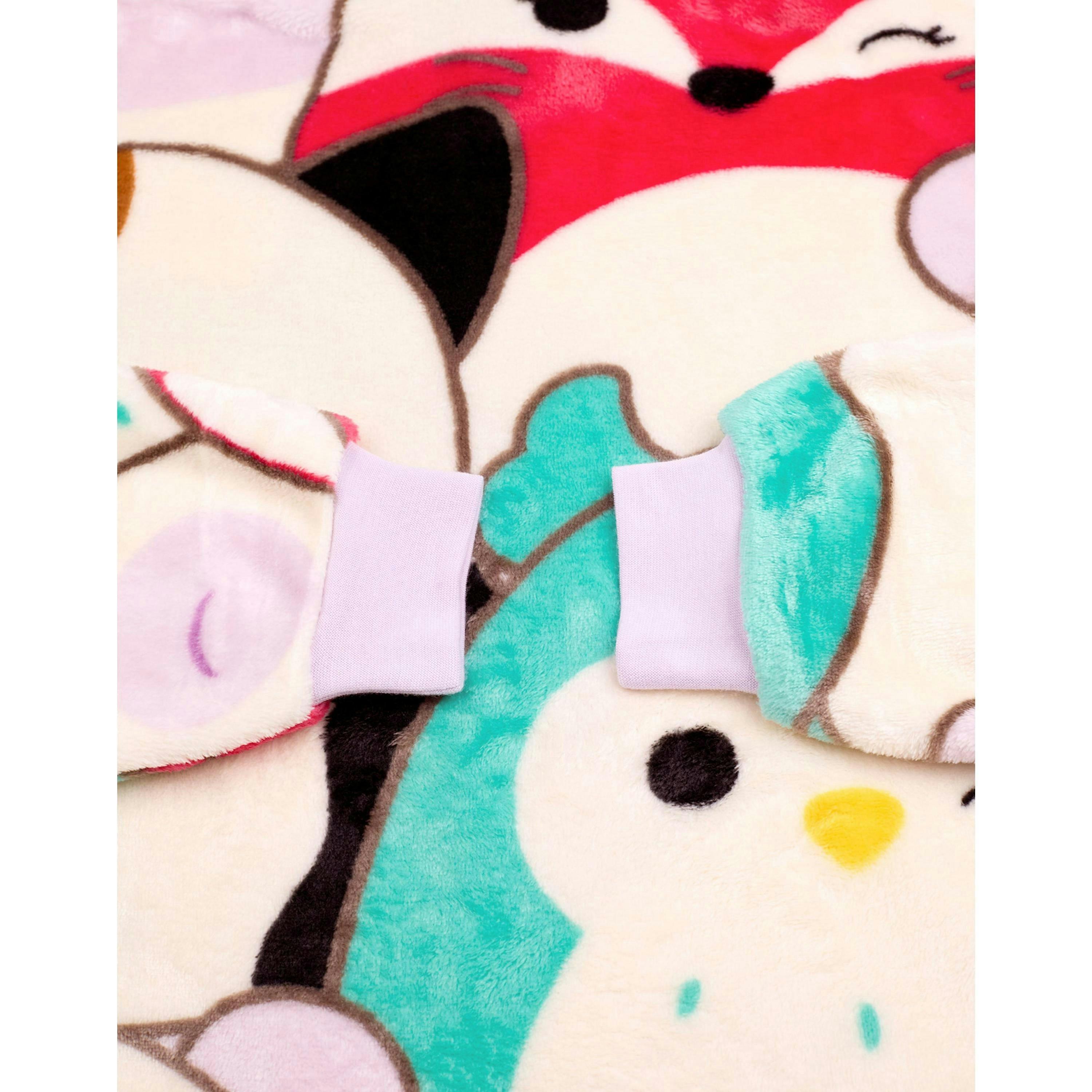 Squishmallows Womens Multicoloured Multi Character Blanket Hoodie (One Size) by Vanilla Underground , view 5 of 6