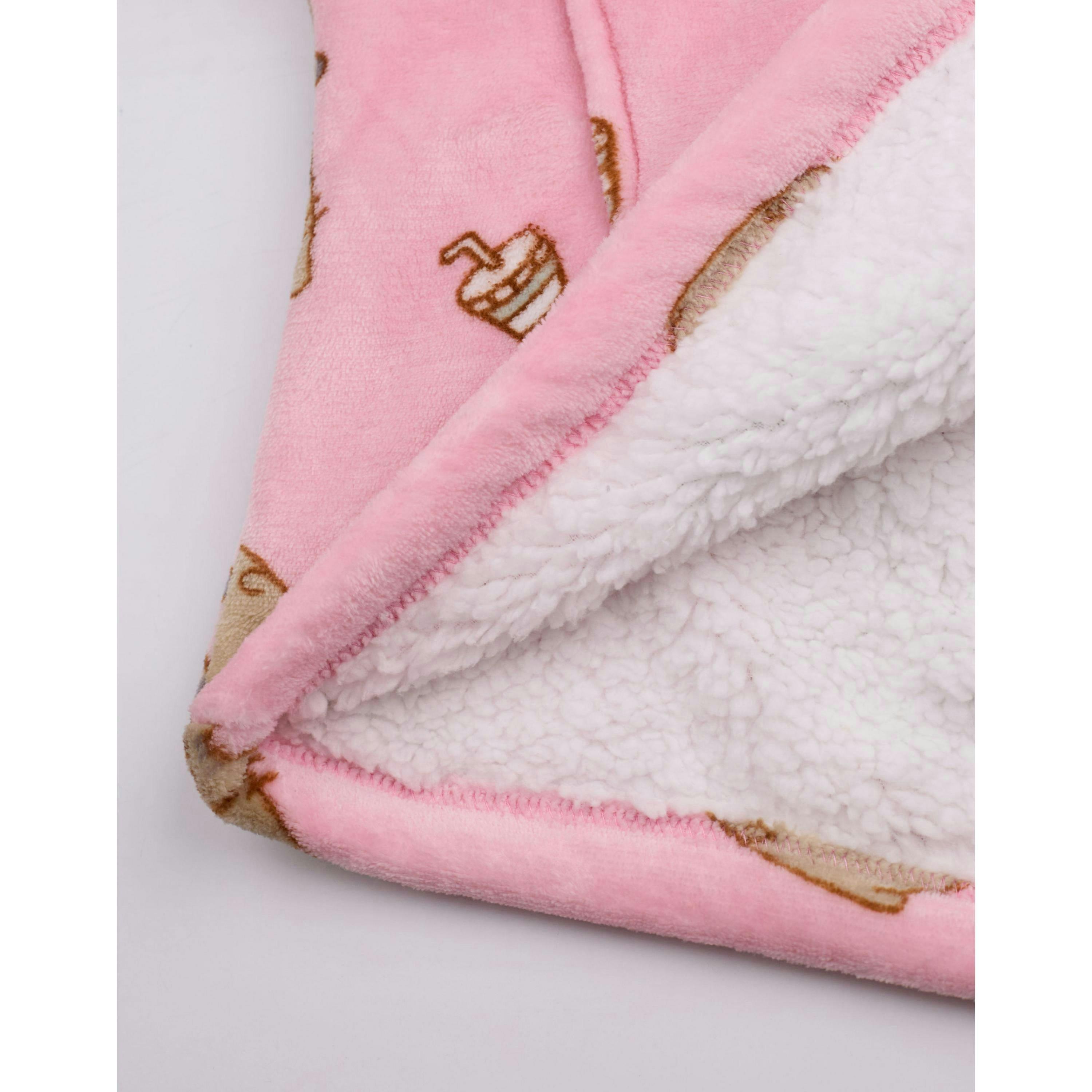 Pusheen Girls Pink Food AOP Blanket Hoodie (One Size) by Vanilla Underground , view 4 of 6