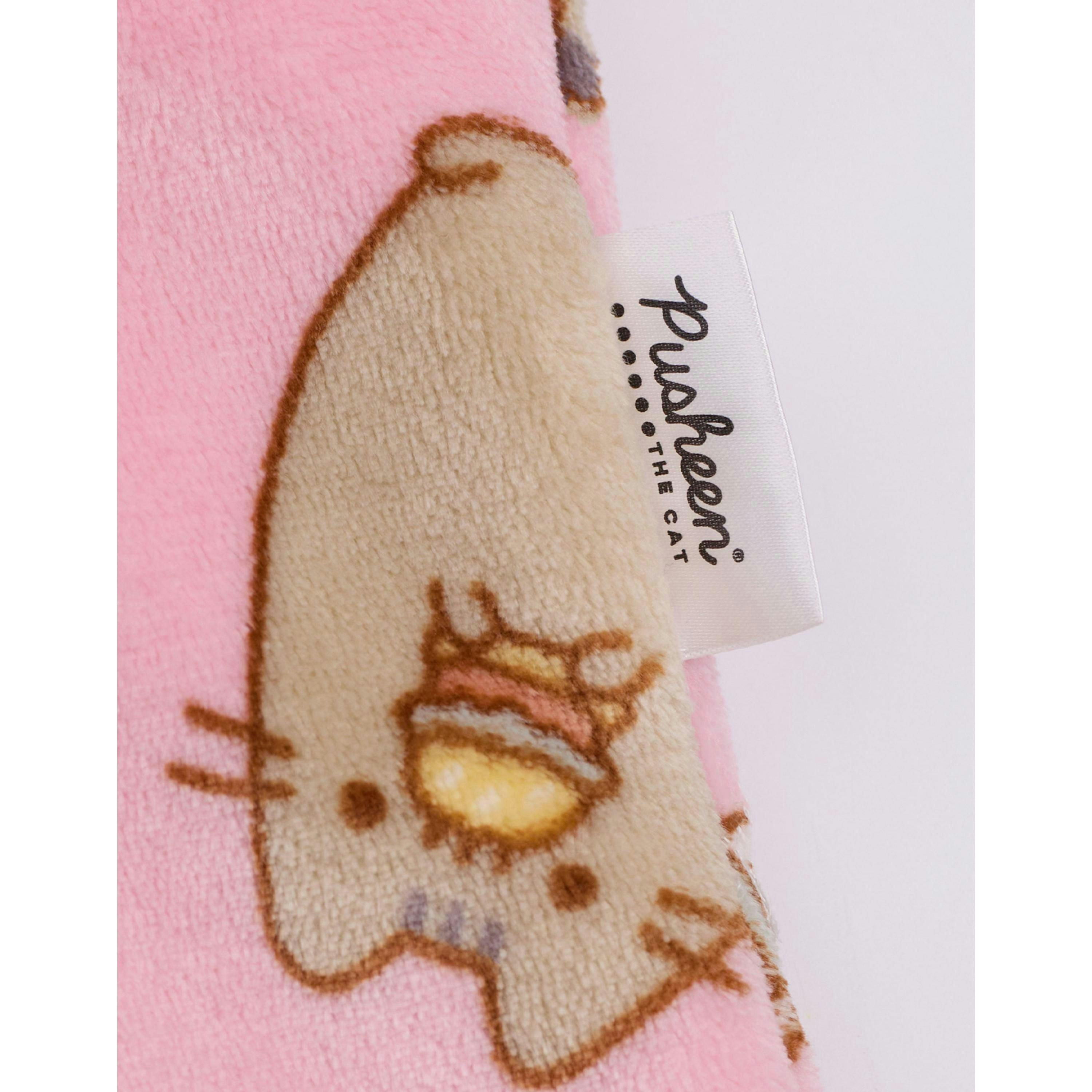 Pusheen Girls Pink Food AOP Blanket Hoodie (One Size) by Vanilla Underground , view 5 of 6