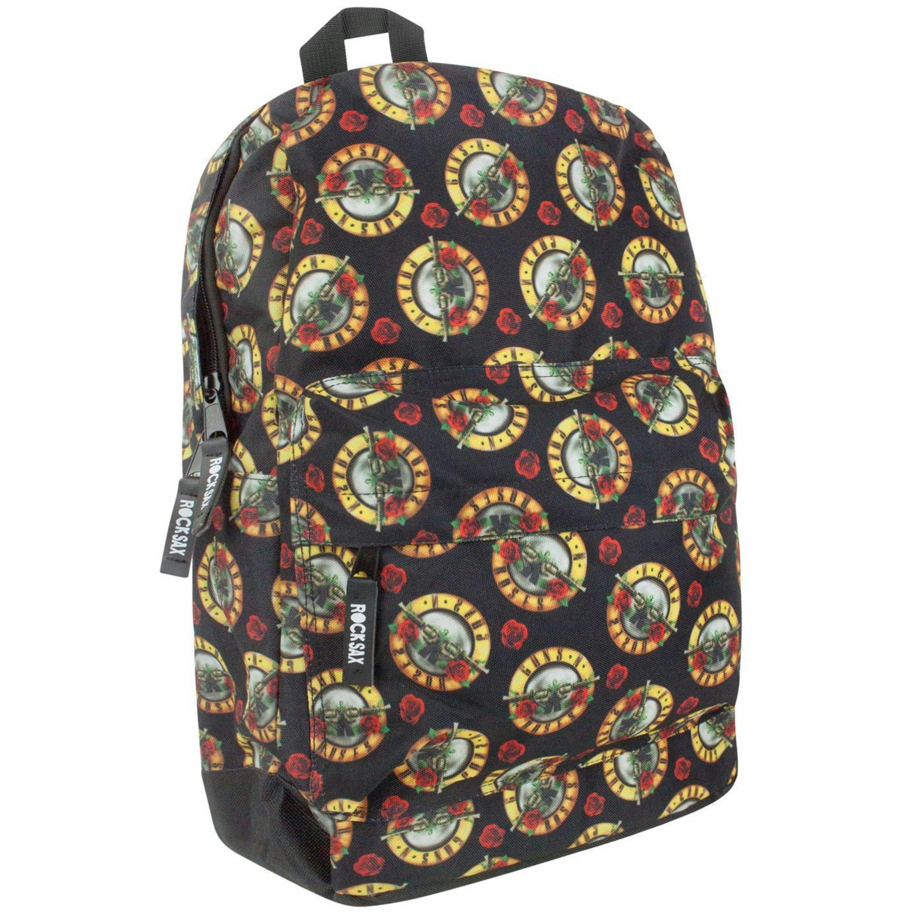 Guns N Roses Mens Black Character Backpack (One Size) by Vanilla Underground , view 1 of 4