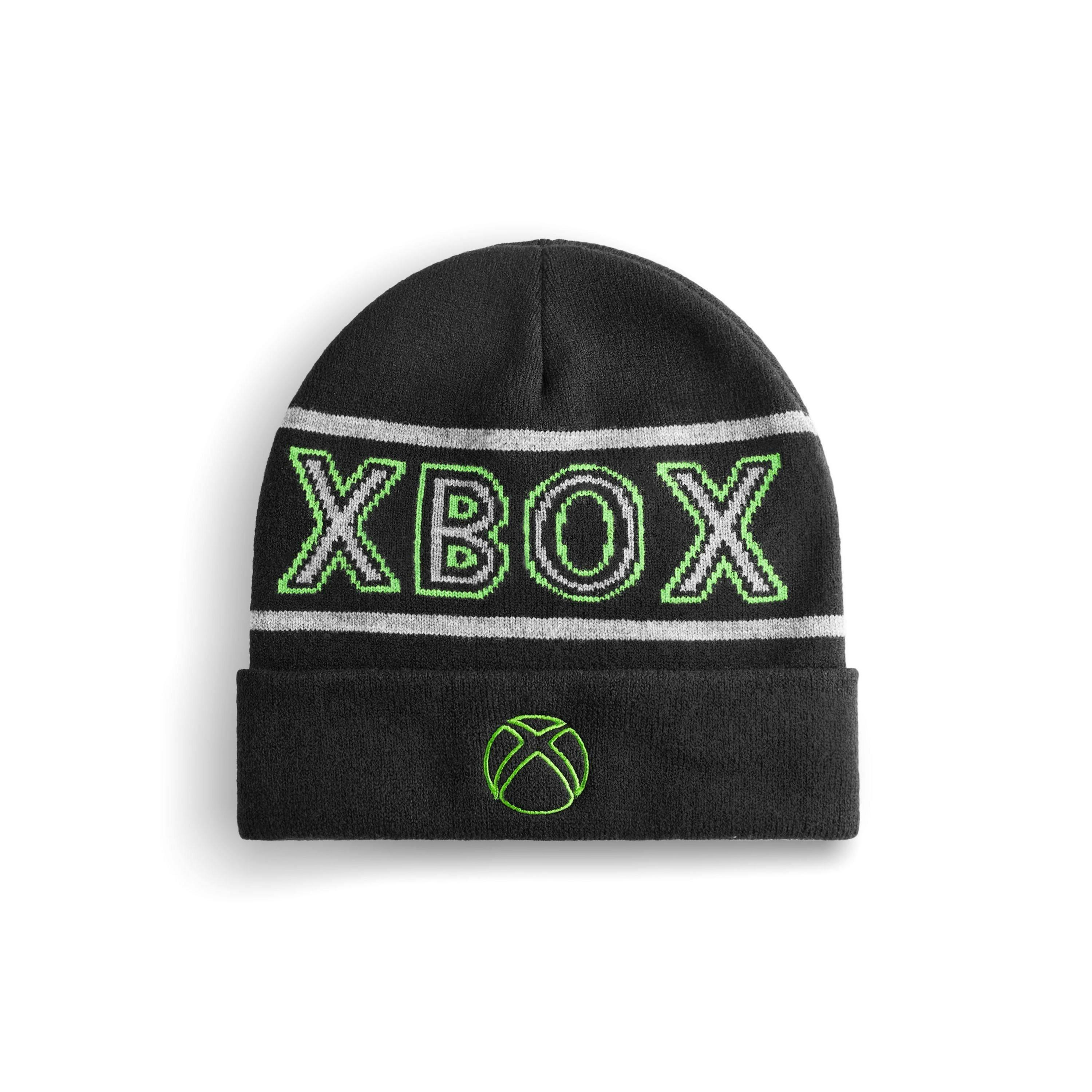 Xbox Boys Black Logo Beanie Hat (One Size) by Vanilla Underground , view 3 of 6