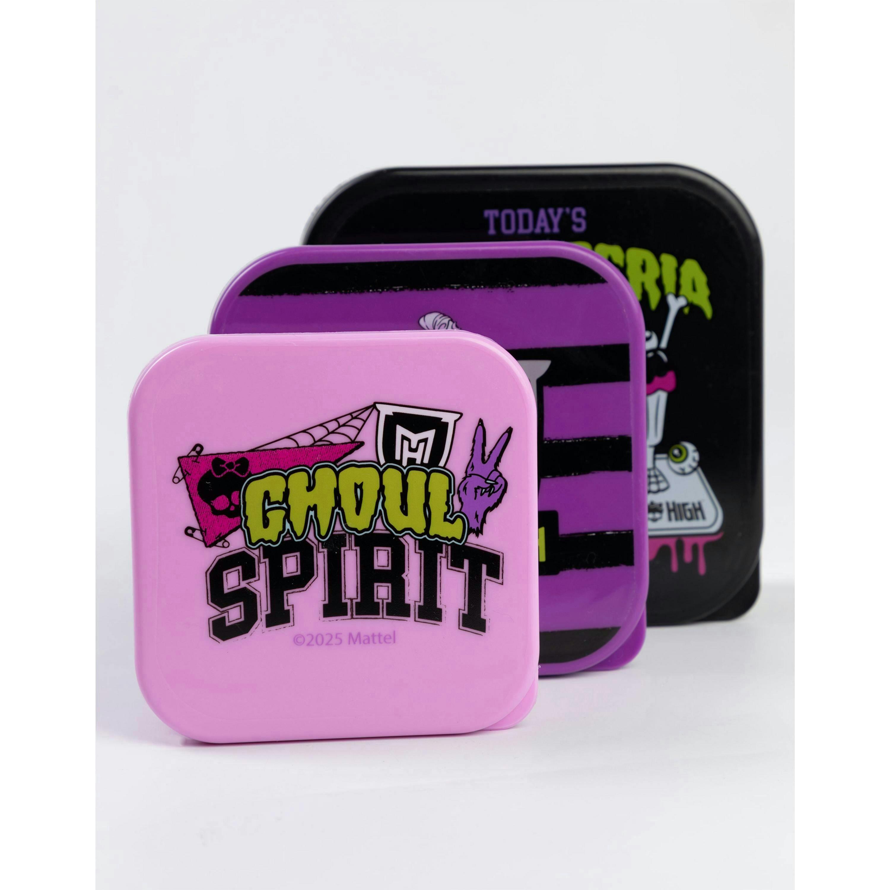 Monster High Womens Multicoloured Creepateria Special 3 Piece Snack Pot Set (One Size) by Vanilla Underground , view 2 of 6