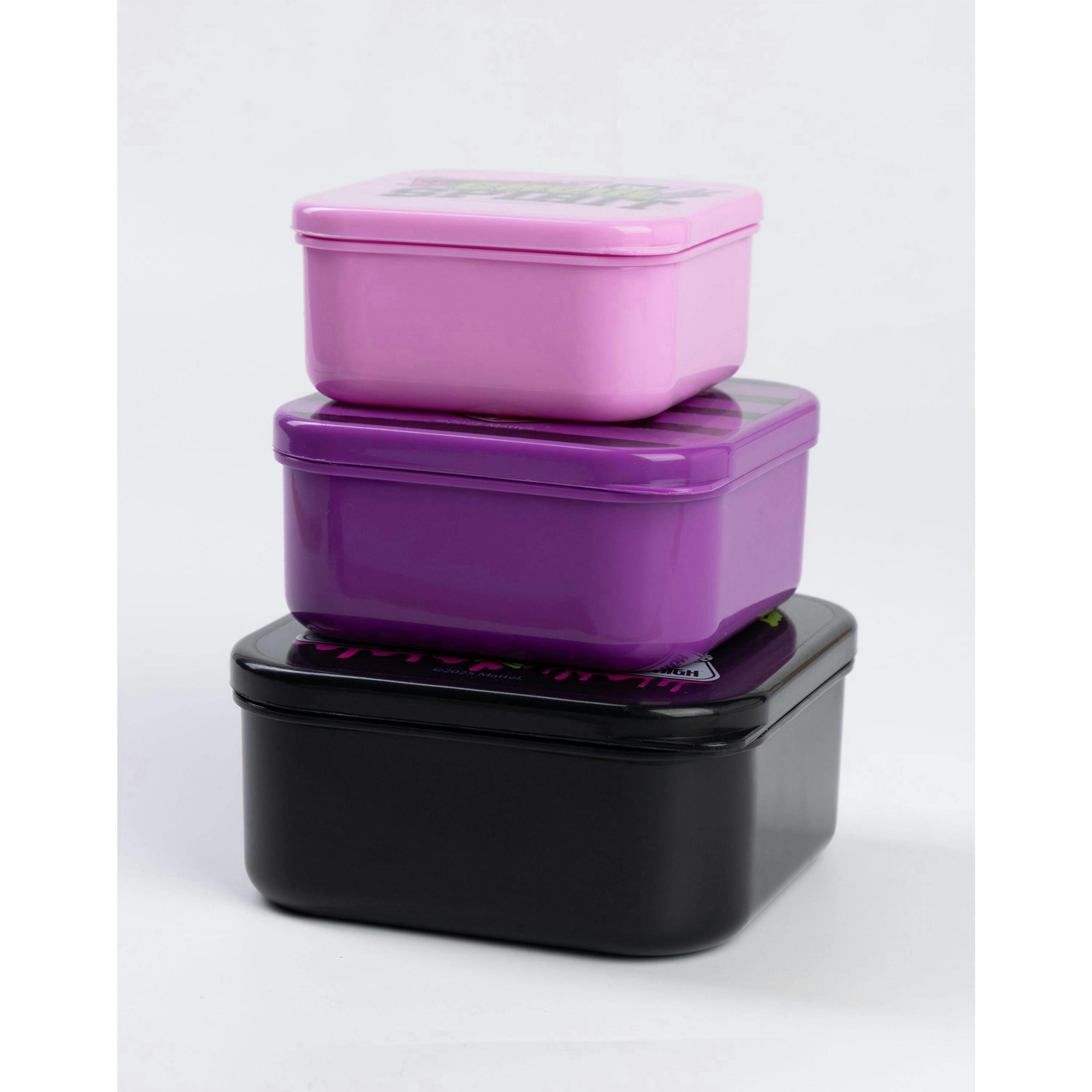 Monster High Womens Multicoloured Creepateria Special 3 Piece Snack Pot Set (One Size) by Vanilla Underground , view 3 of 6