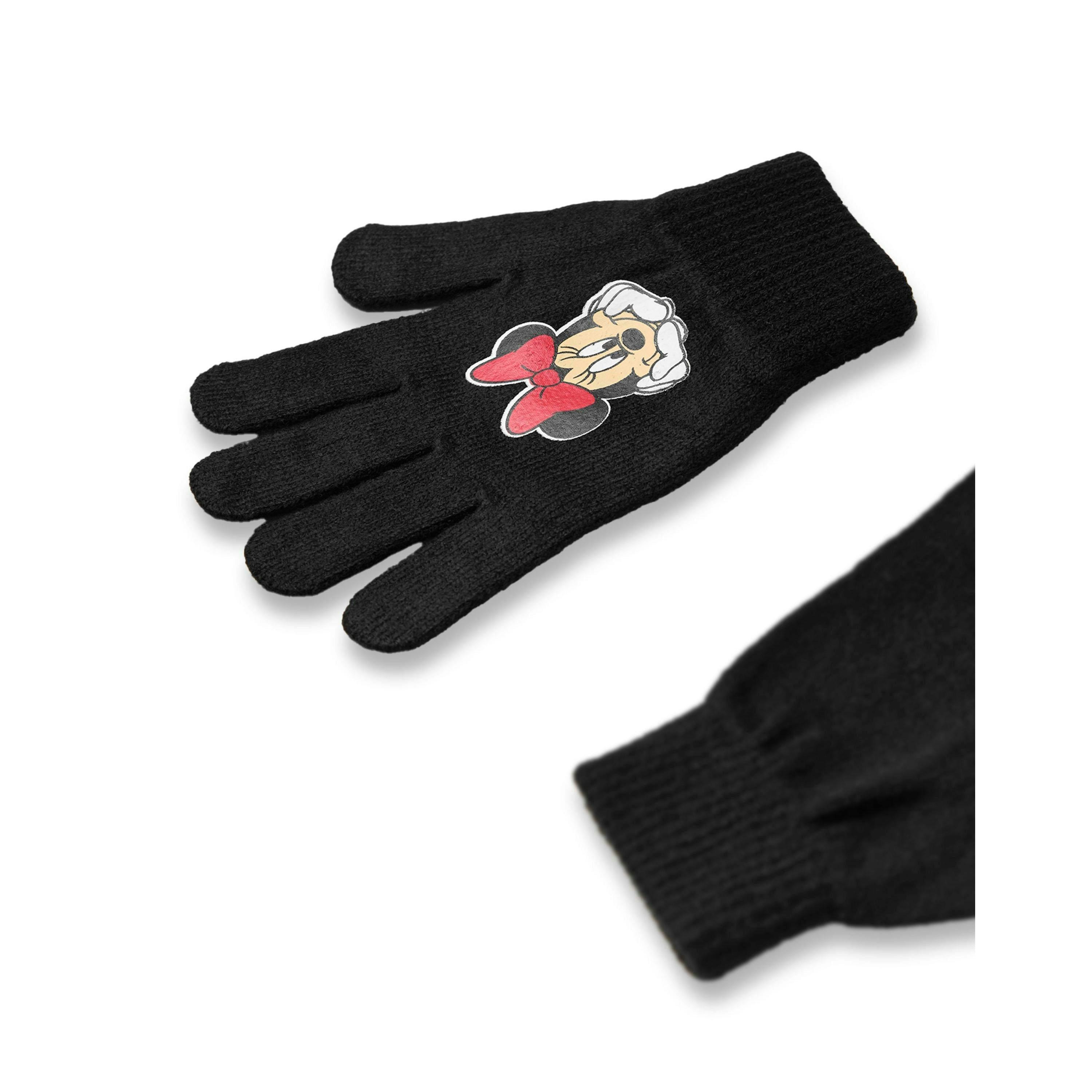 Disney Girls Multicoloured Minnie Mouse Beanie and Gloves Set (One Size) [dis] by Vanilla Underground , view 4 of 6