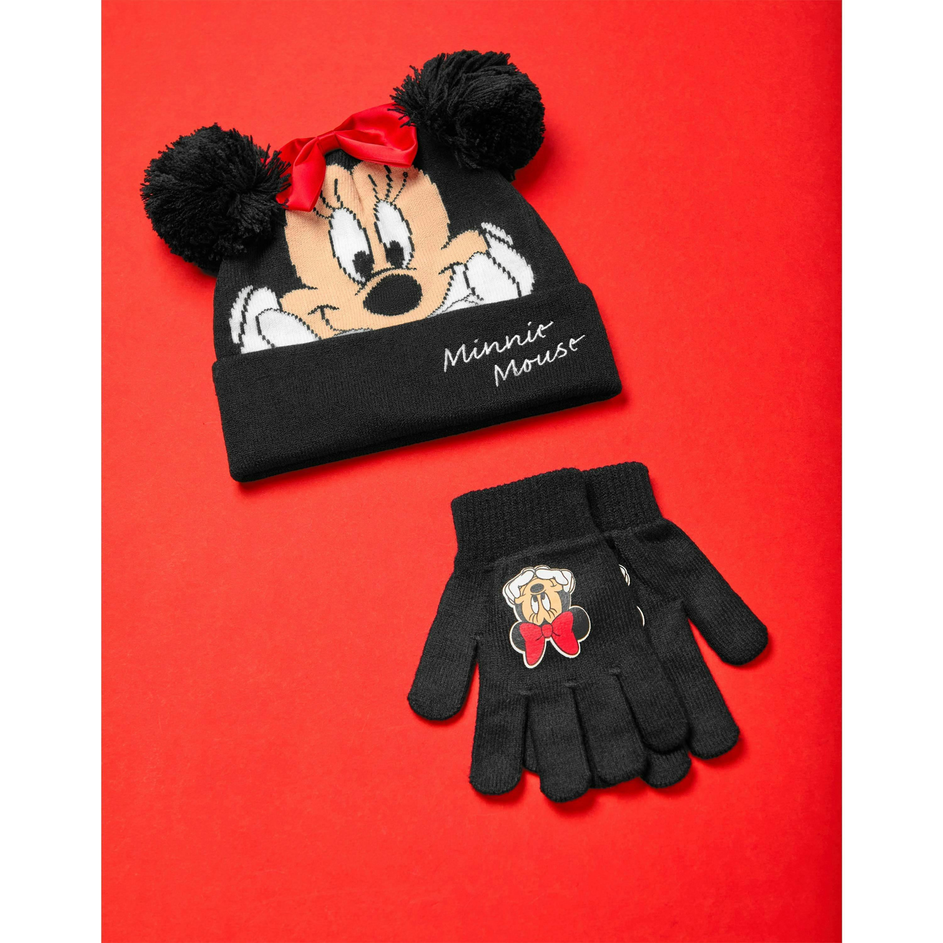 Disney Girls Multicoloured Minnie Mouse Beanie and Gloves Set (One Size) [dis] by Vanilla Underground , view 6 of 6