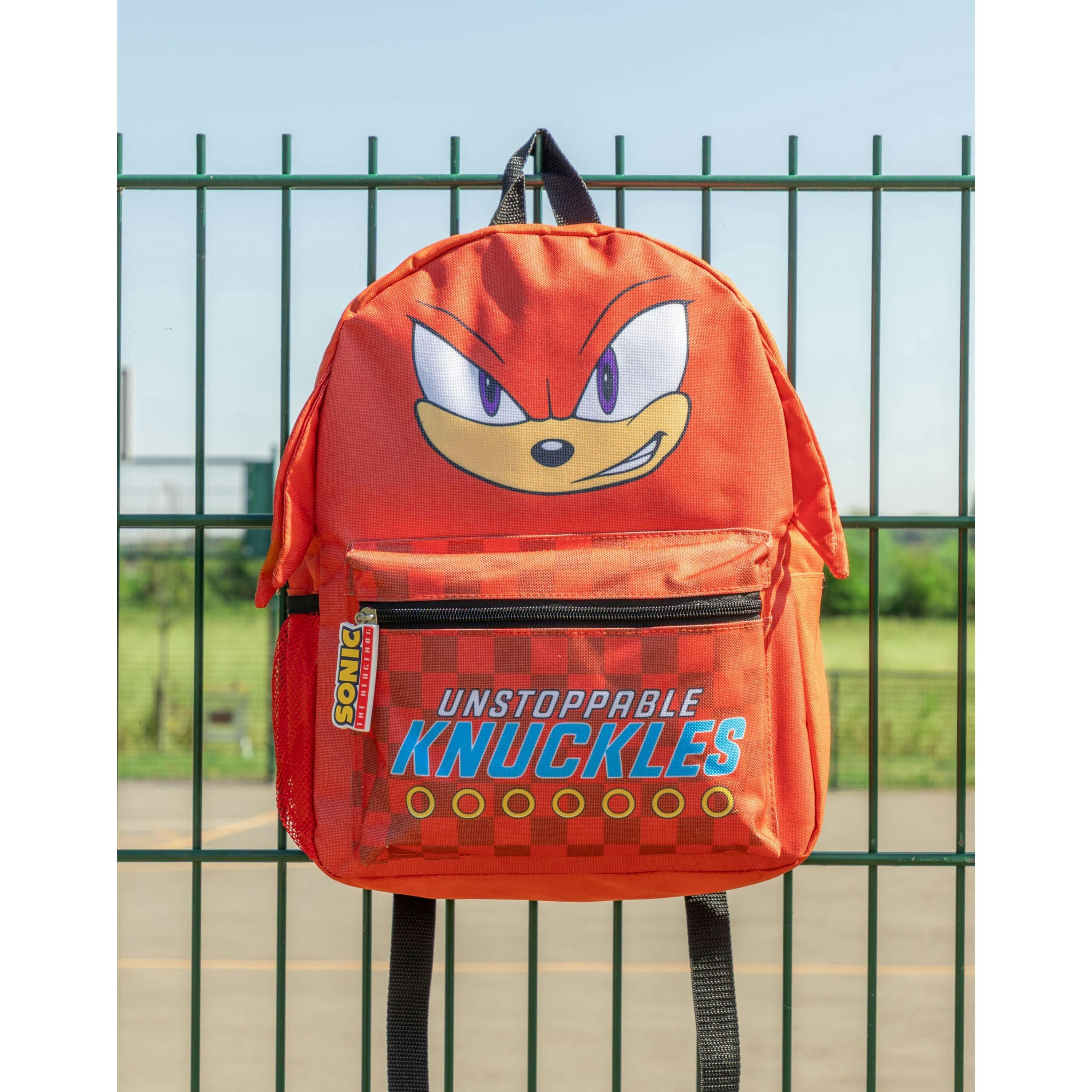 Sonic the Hedgehog Unisex Kids Red Knuckles Backpack (One Size) by Vanilla Underground , view 4 of 6