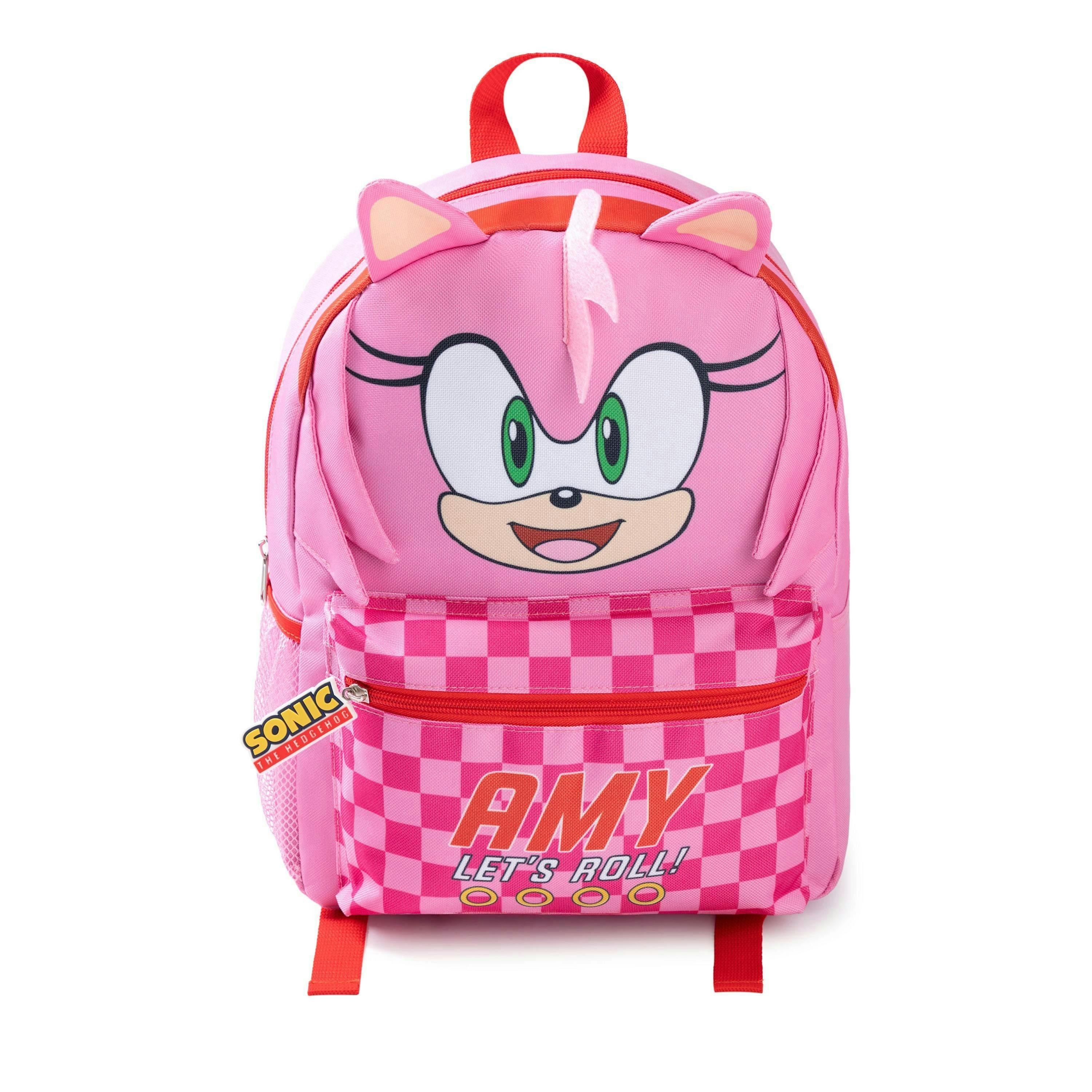 Sonic the Hedgehog Unisex Kids Pink Amy Backpack (One Size) by Vanilla Underground , view 1 of 6