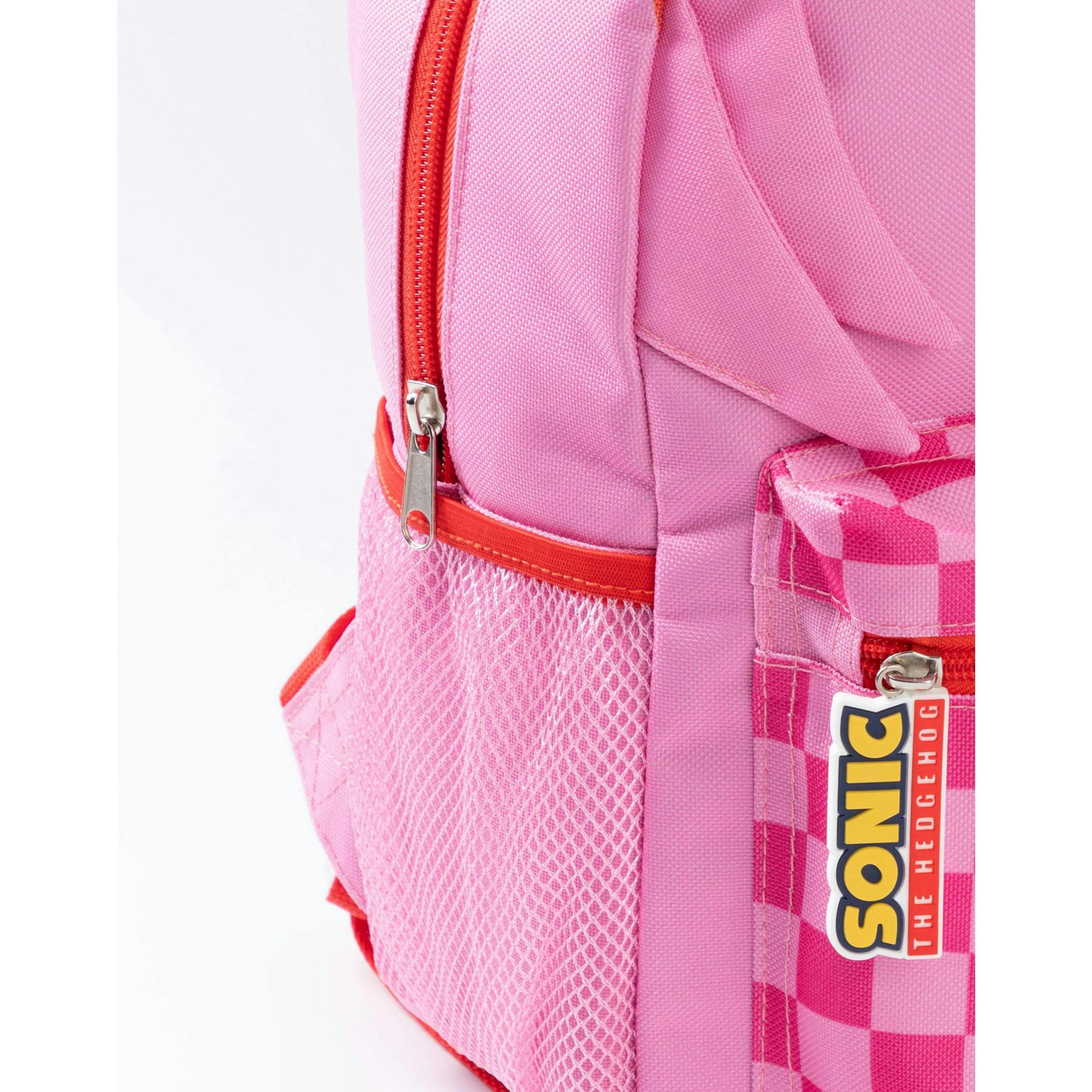 Sonic the Hedgehog Unisex Kids Pink Amy Backpack (One Size) by Vanilla Underground , view 6 of 6