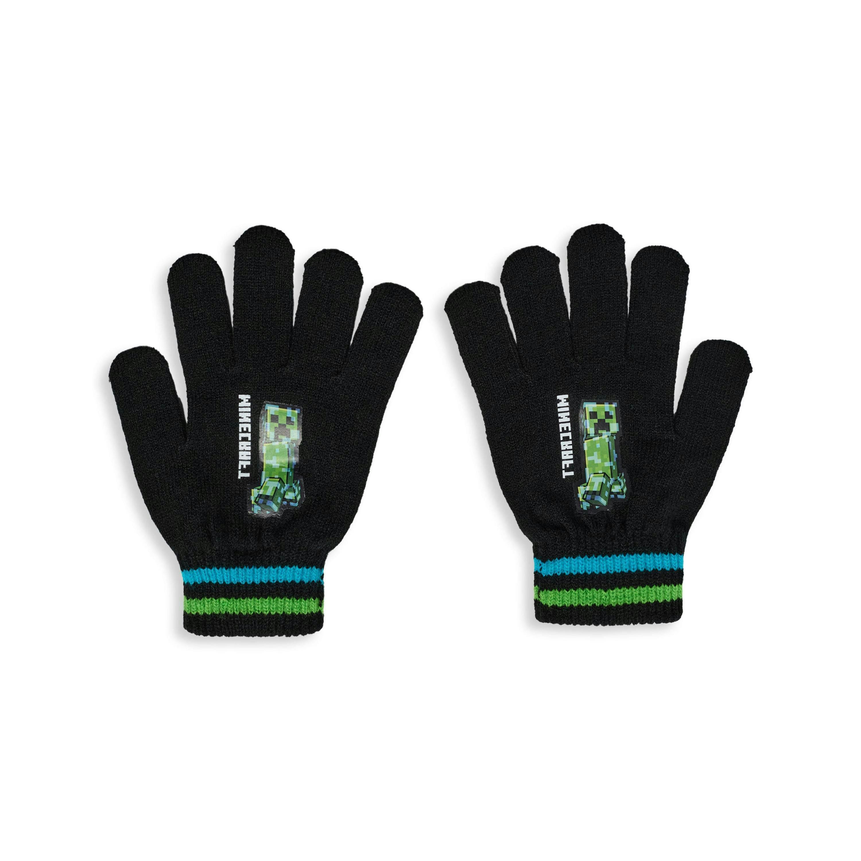Minecraft Boys Black Creeper & TNT Beanie and Gloves Set (One Size) by Vanilla Underground , view 2 of 6