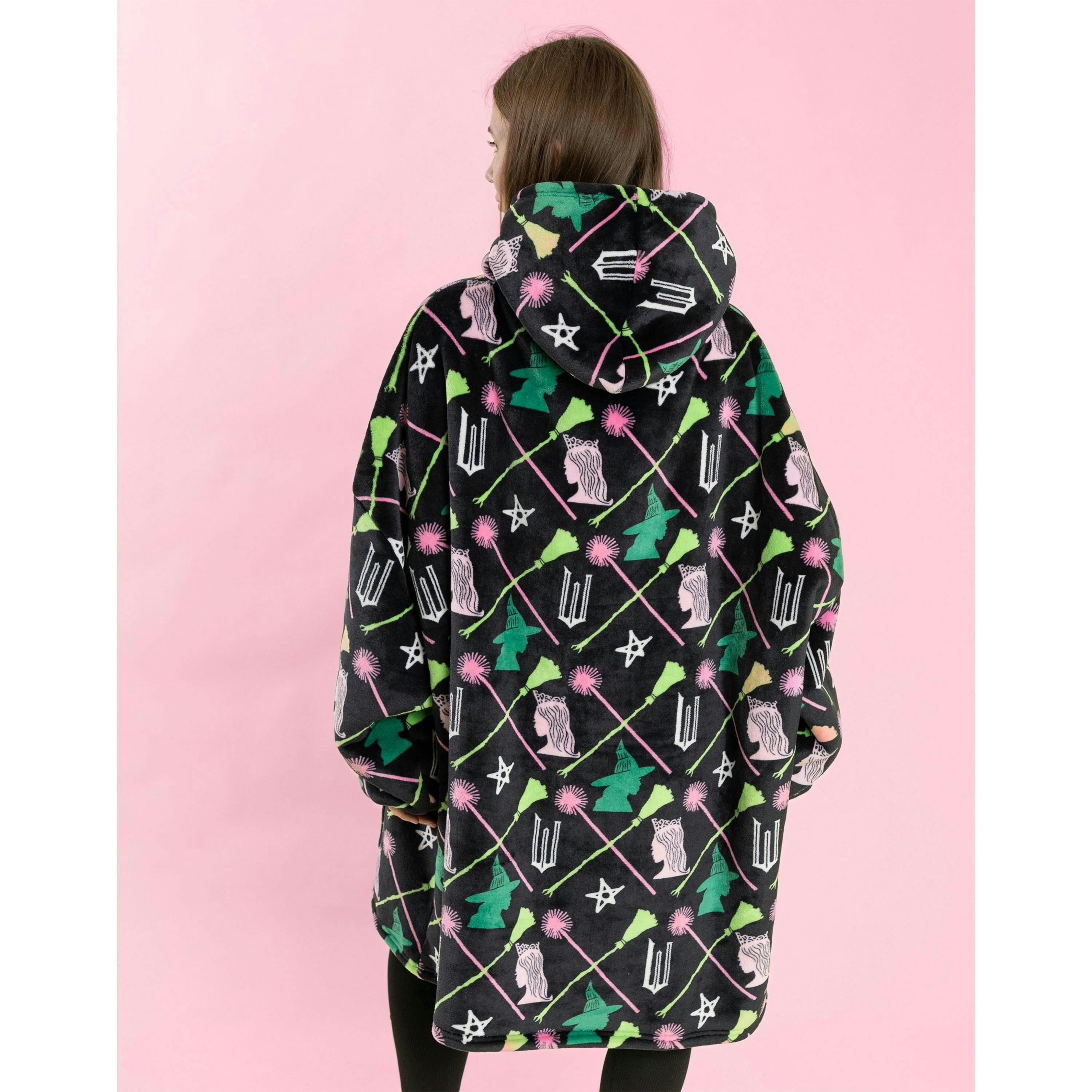 Wicked Womens Multicoloured Character Blanket Hoodie (One Size) by Vanilla Underground , view 2 of 6
