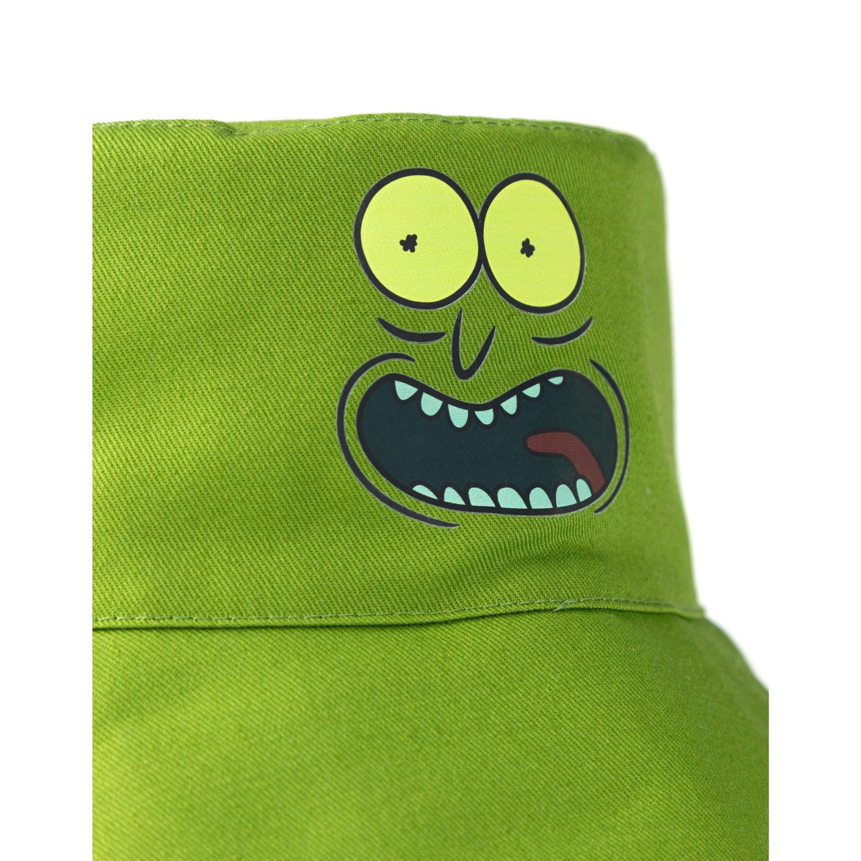Rick And Morty Unisex Green Reversible Pickle Rick Bucket Hat (One Size) by Vanilla Underground , view 3 of 6
