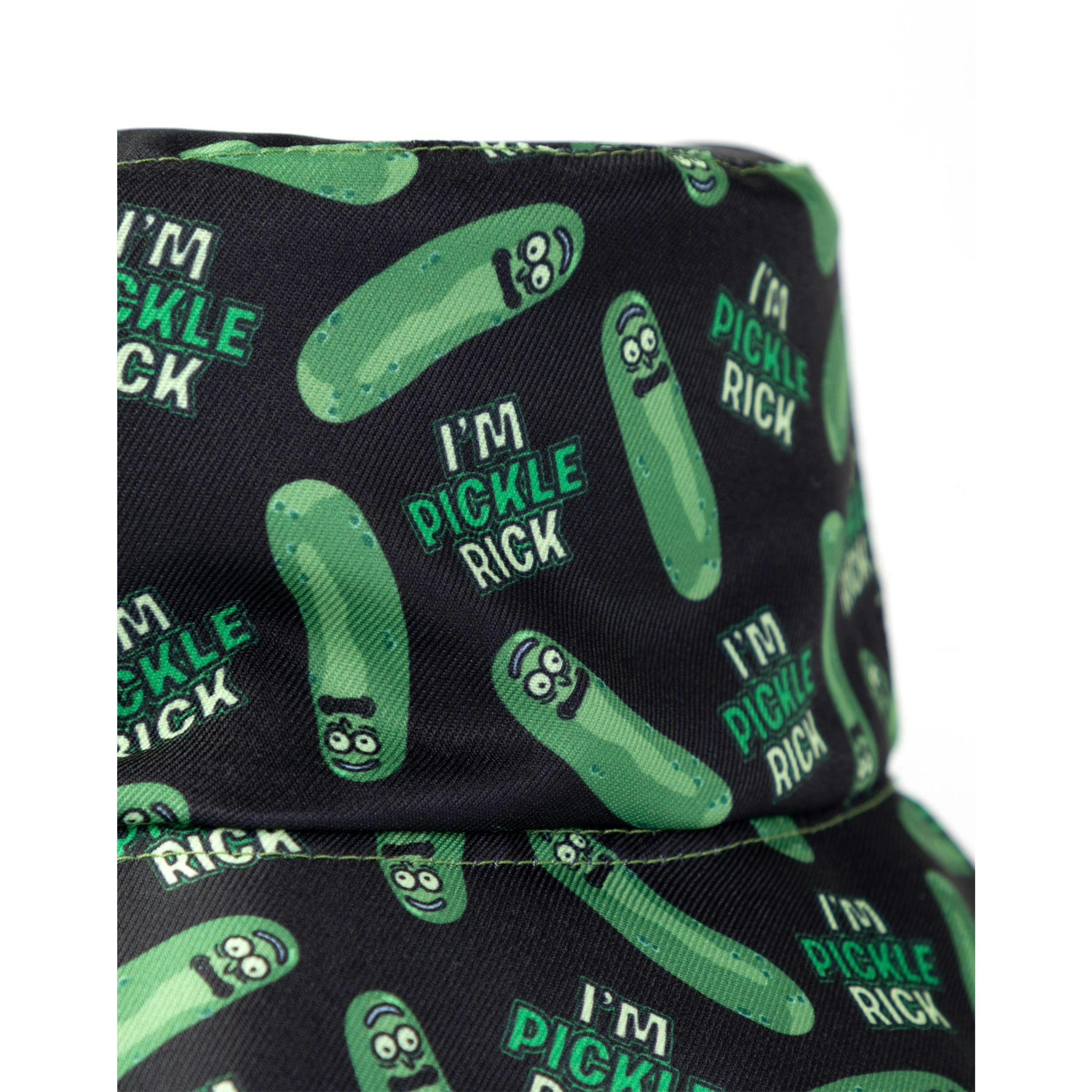 Rick And Morty Unisex Green Reversible Pickle Rick Bucket Hat (One Size) by Vanilla Underground , view 4 of 6