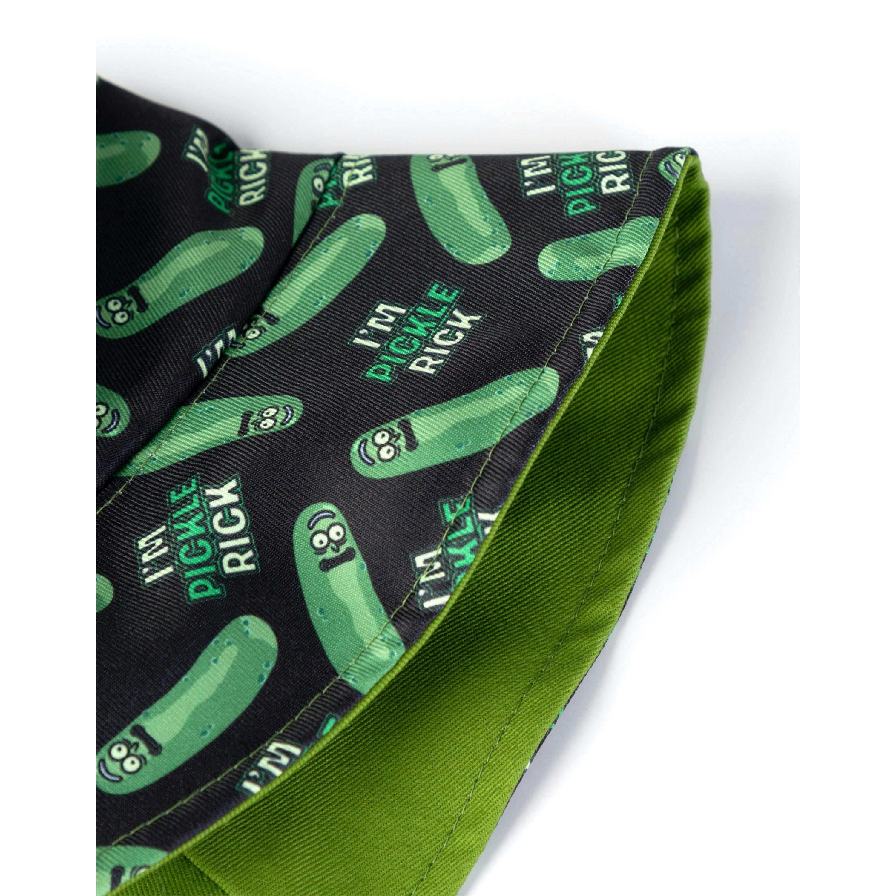 Rick And Morty Unisex Green Reversible Pickle Rick Bucket Hat (One Size) by Vanilla Underground , view 5 of 6