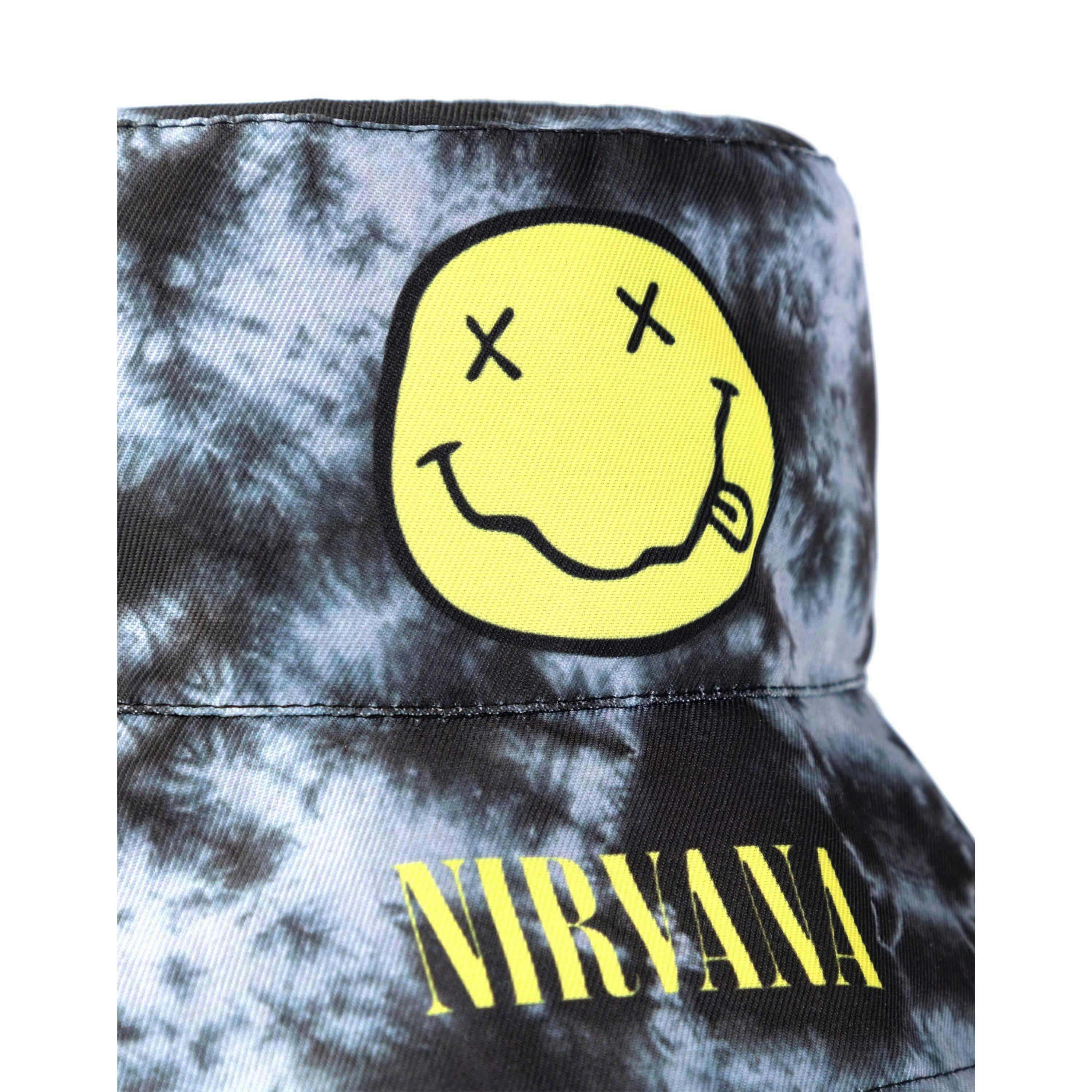 Nirvana Unisex Black Logo Bucket Hat (One Size) by Vanilla Underground , view 4 of 6