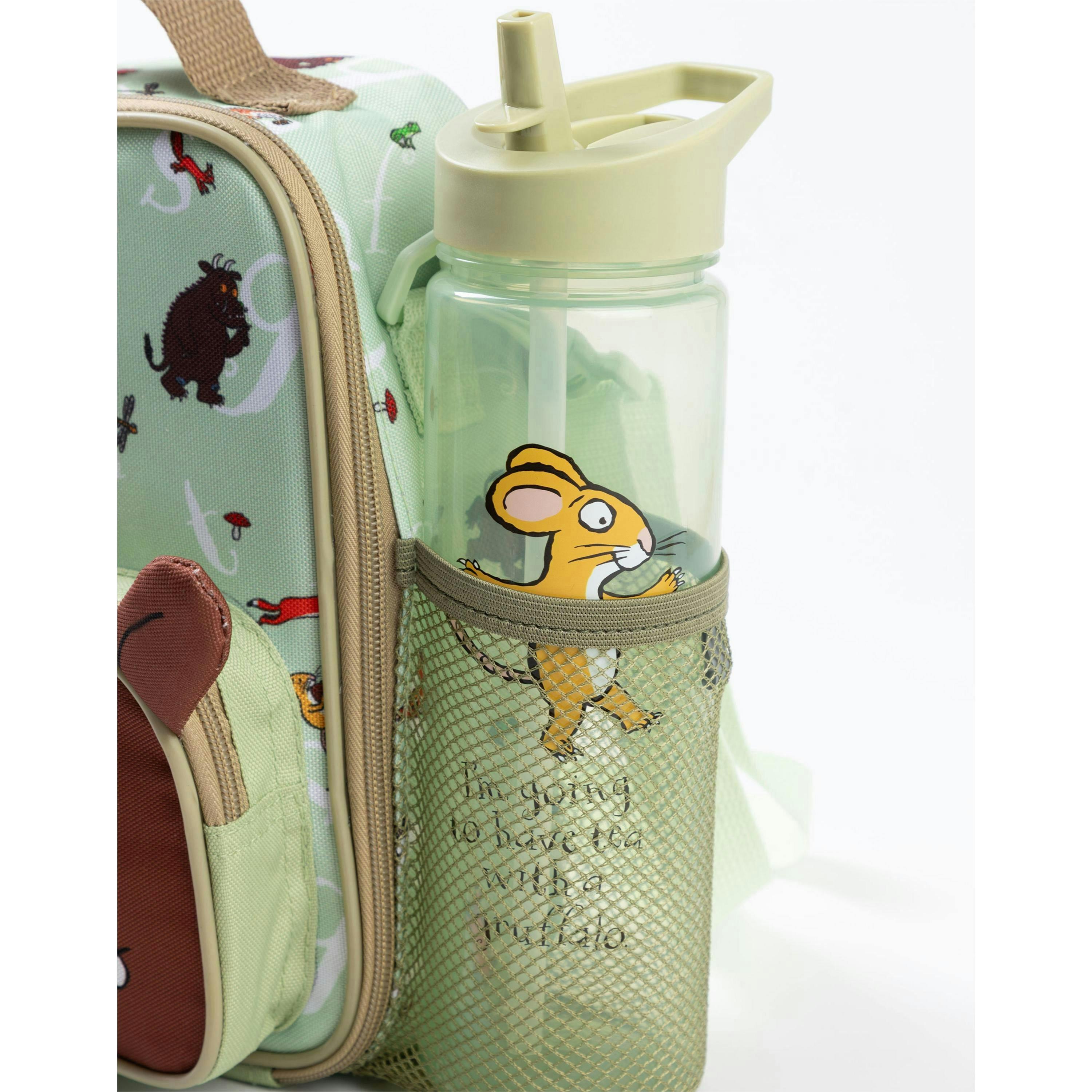 Gruffalo & Friends Unisex Kids Green Character Face Lunch Bag and Bottle Set (One Size) by Vanilla Underground , view 5 of 6
