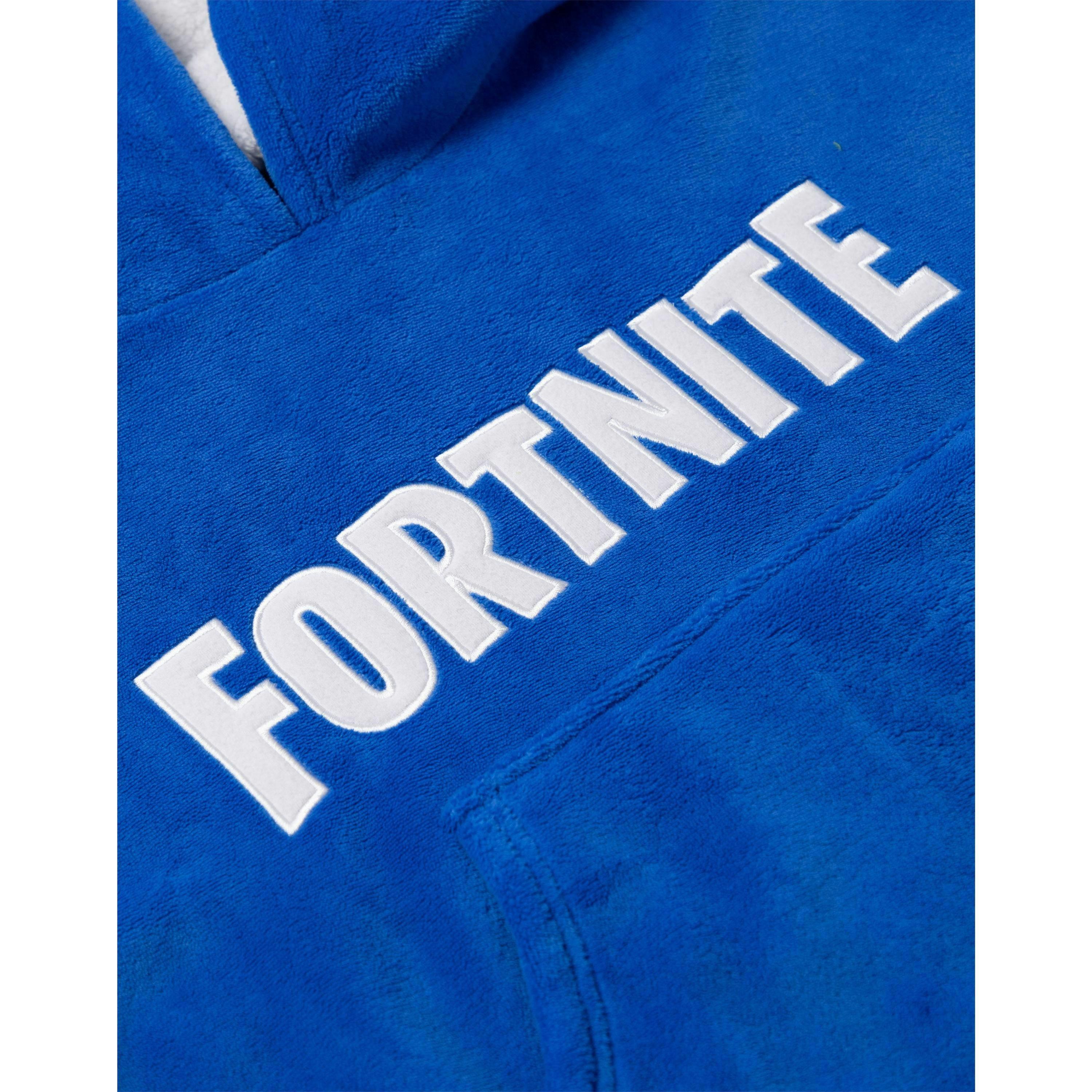 Fortnite Unisex Kids Blue Character Blanket Hoodie (One Size) by Vanilla Underground , view 6 of 6