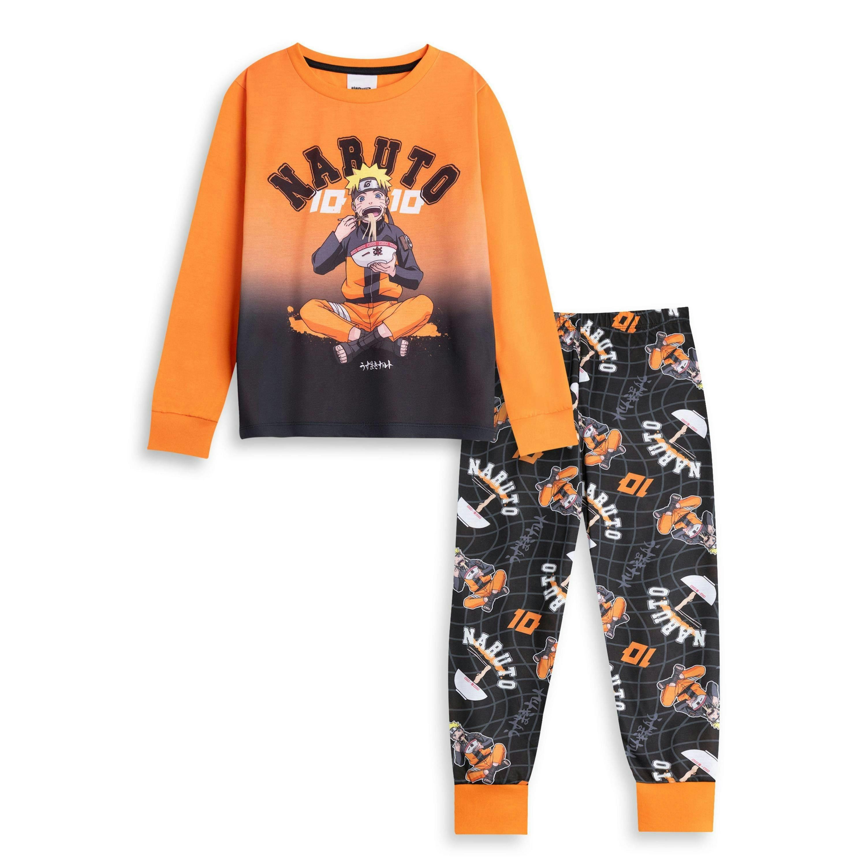 Naruto Boys Multicoloured Character Long Sleeve Long Leg Pyjama Set by Vanilla Underground , view 1 of 6