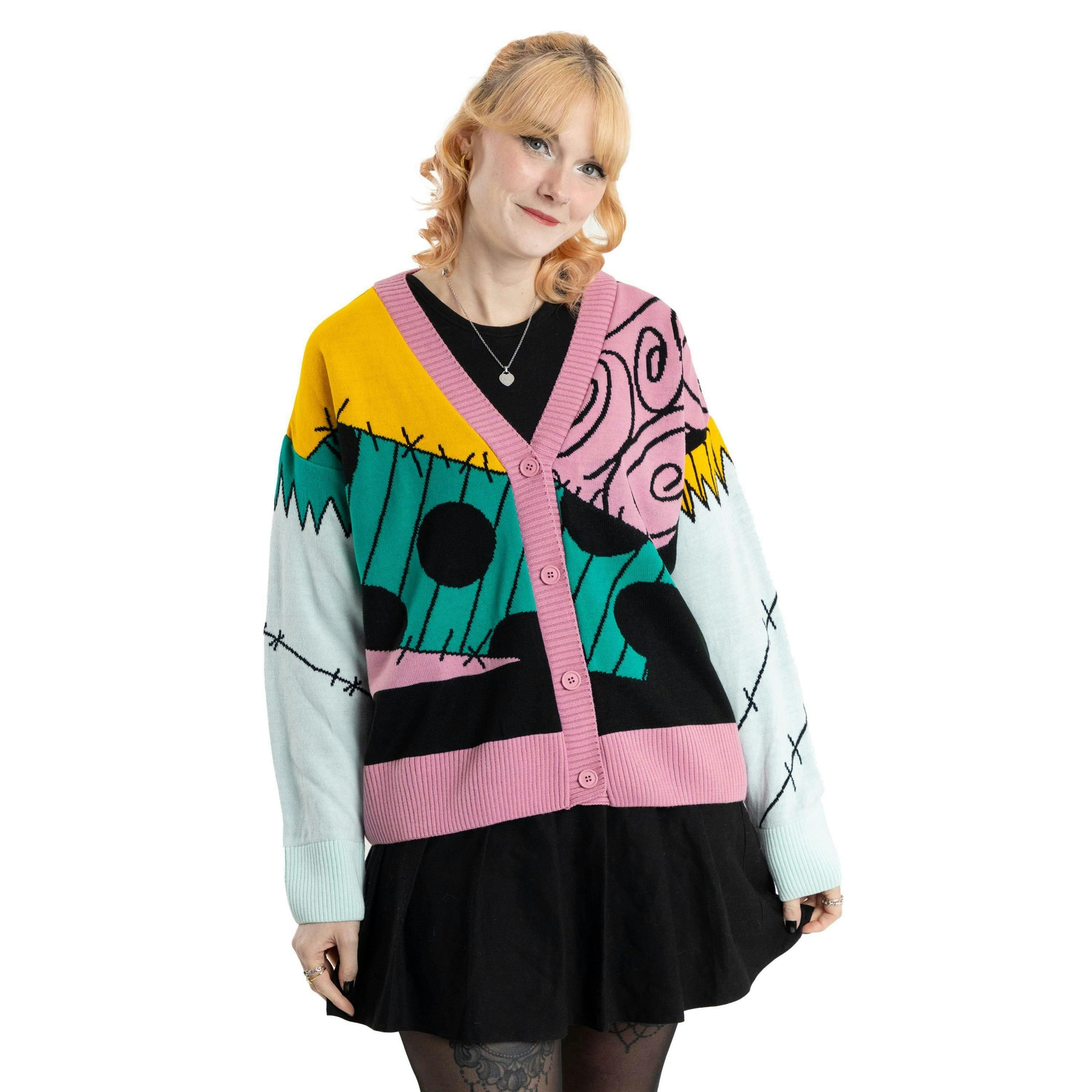 The Nightmare Before Christmas Womens Multicoloured Sally Cardigan by Vanilla Underground , view 1 of 6