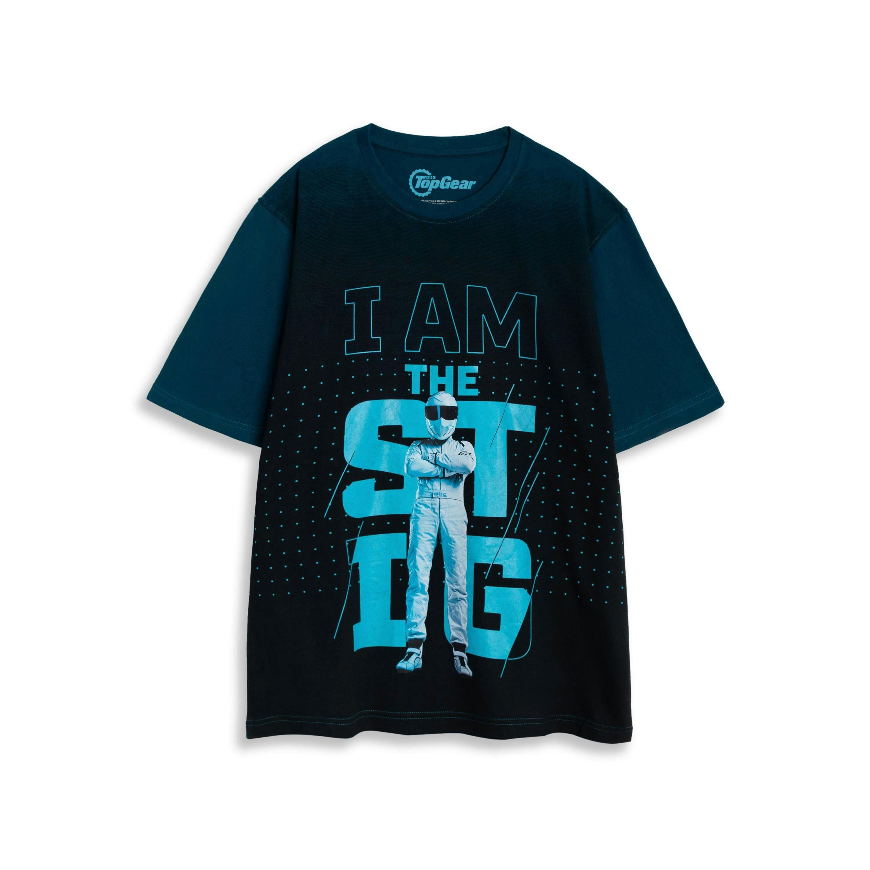 Top Gear Unisex Blue The Stig Short Sleeved T-Shirt by Vanilla Underground , view 1 of 6