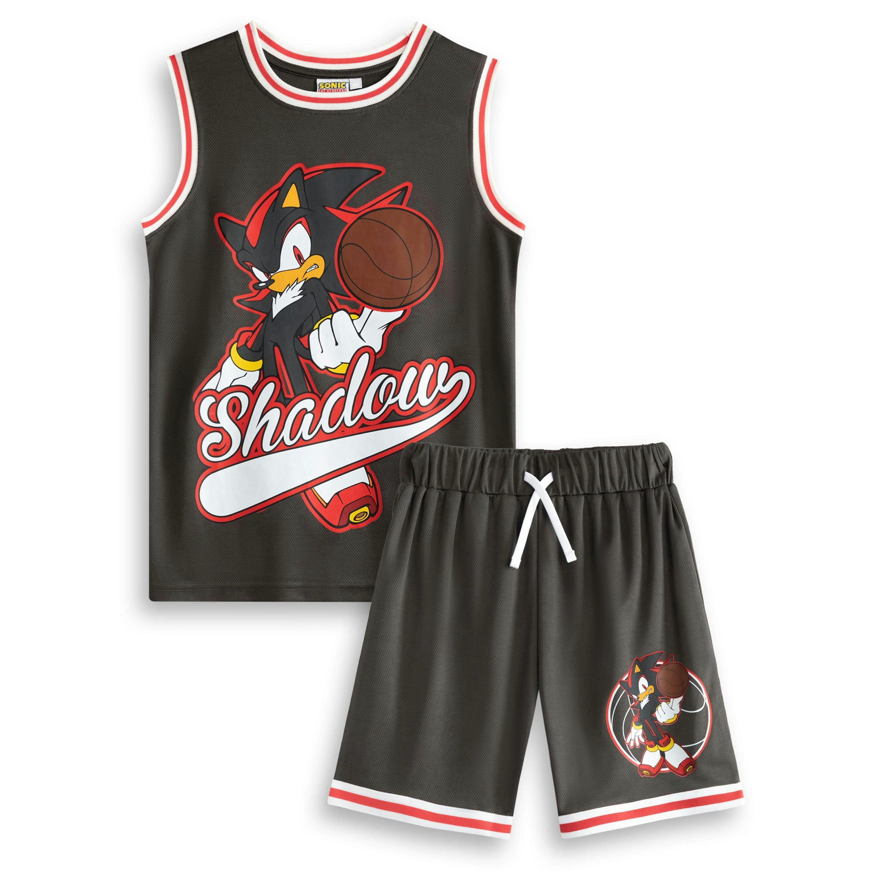 Sonic the Hedgehog Boys Black Shadow 2 Piece Basketball Set by Vanilla Underground , view 1 of 6