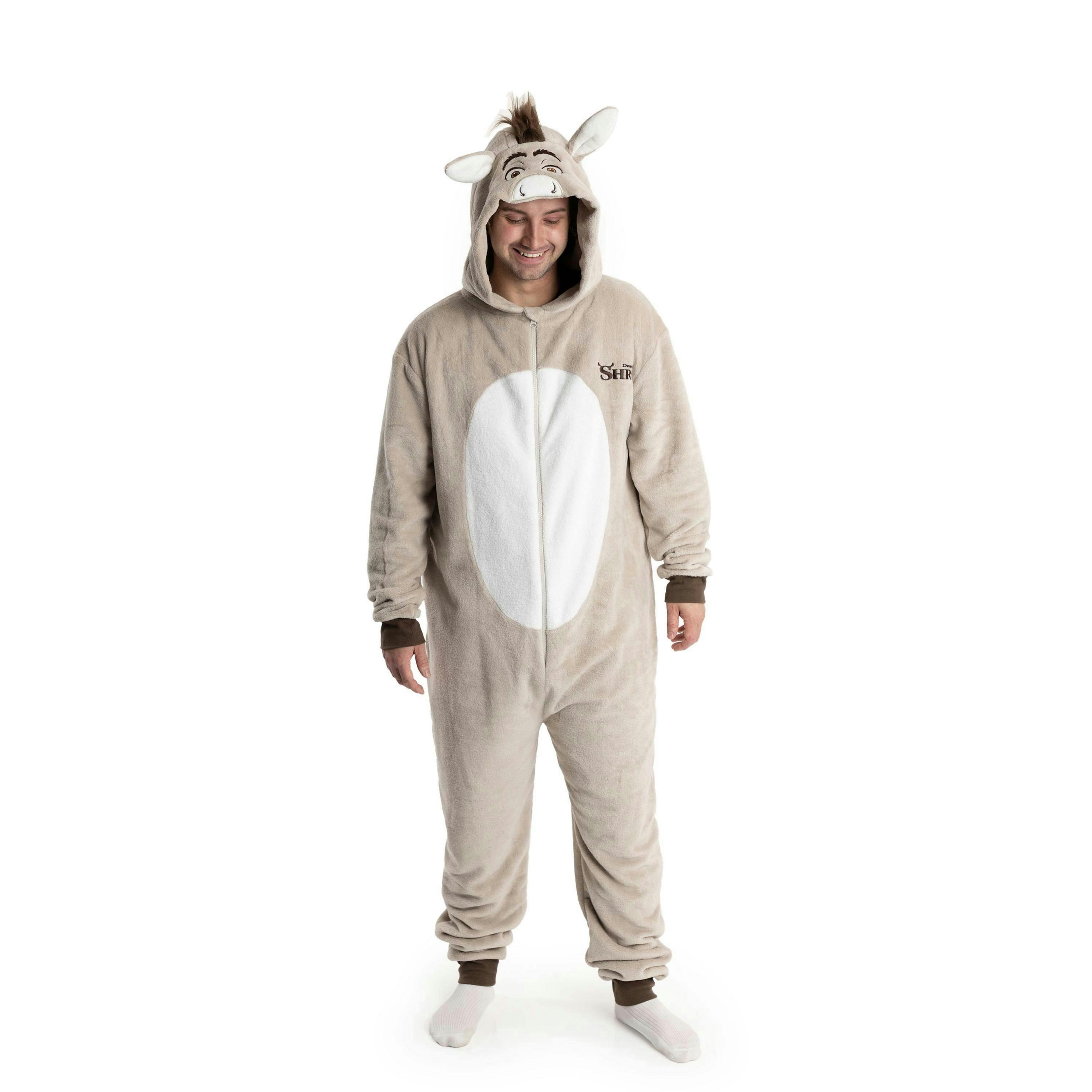 Shrek Unisex Brown Donkey Onesie by Vanilla Underground , view 1 of 6