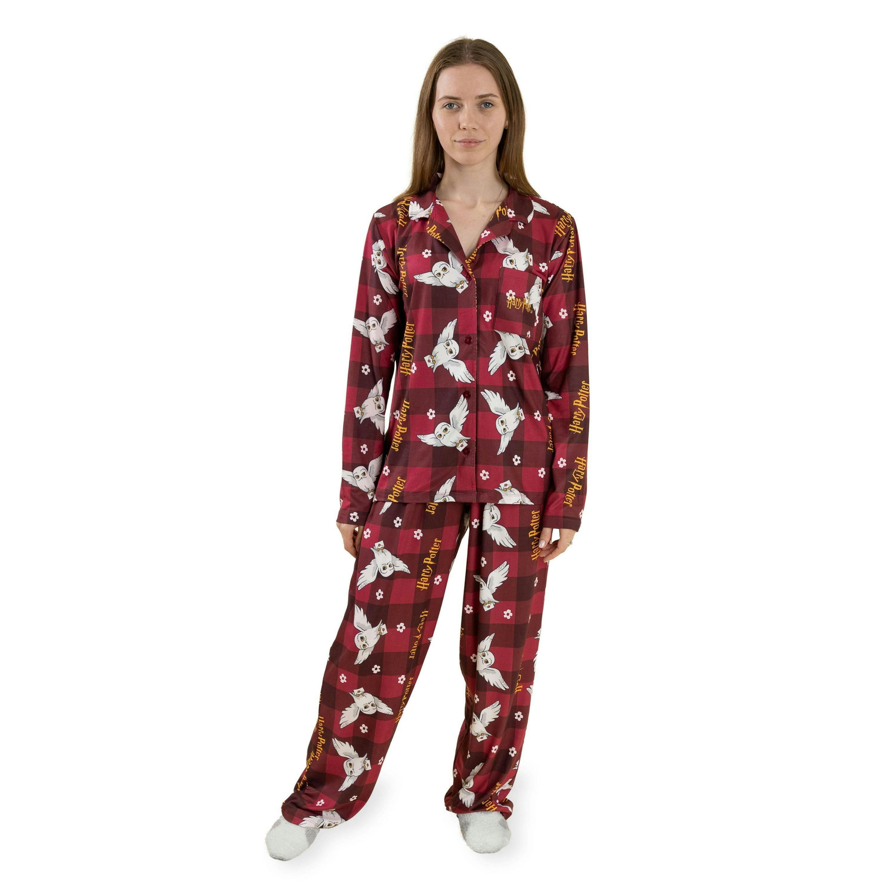 Harry Potter Womens Red Character Long Sleeve Long Leg Pyjama Set by Vanilla Underground , view 1 of 6