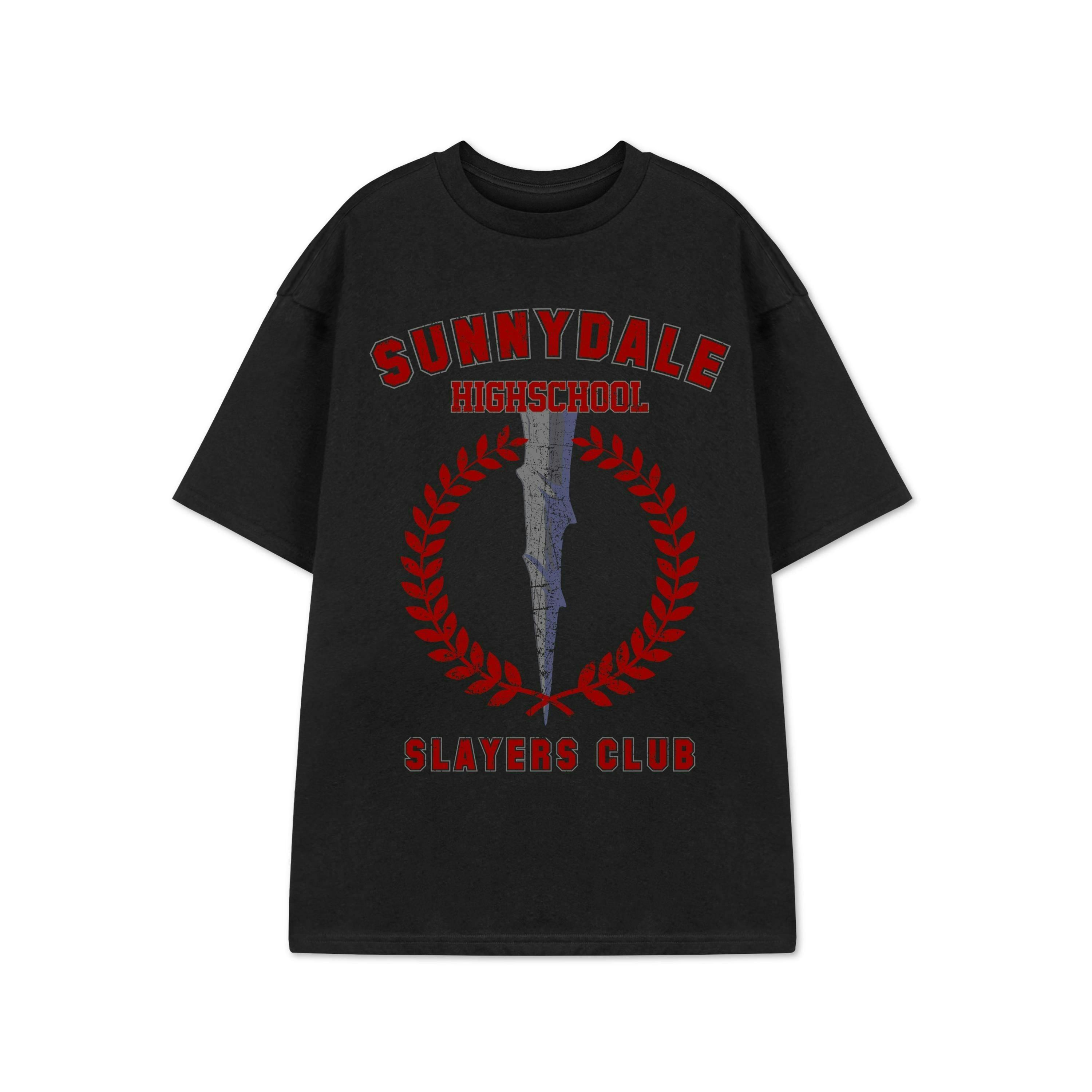 Show Me The Merch Womens Black Slayers Club Short Sleeved T-Shirt by Vanilla Underground , view 1 of 1
