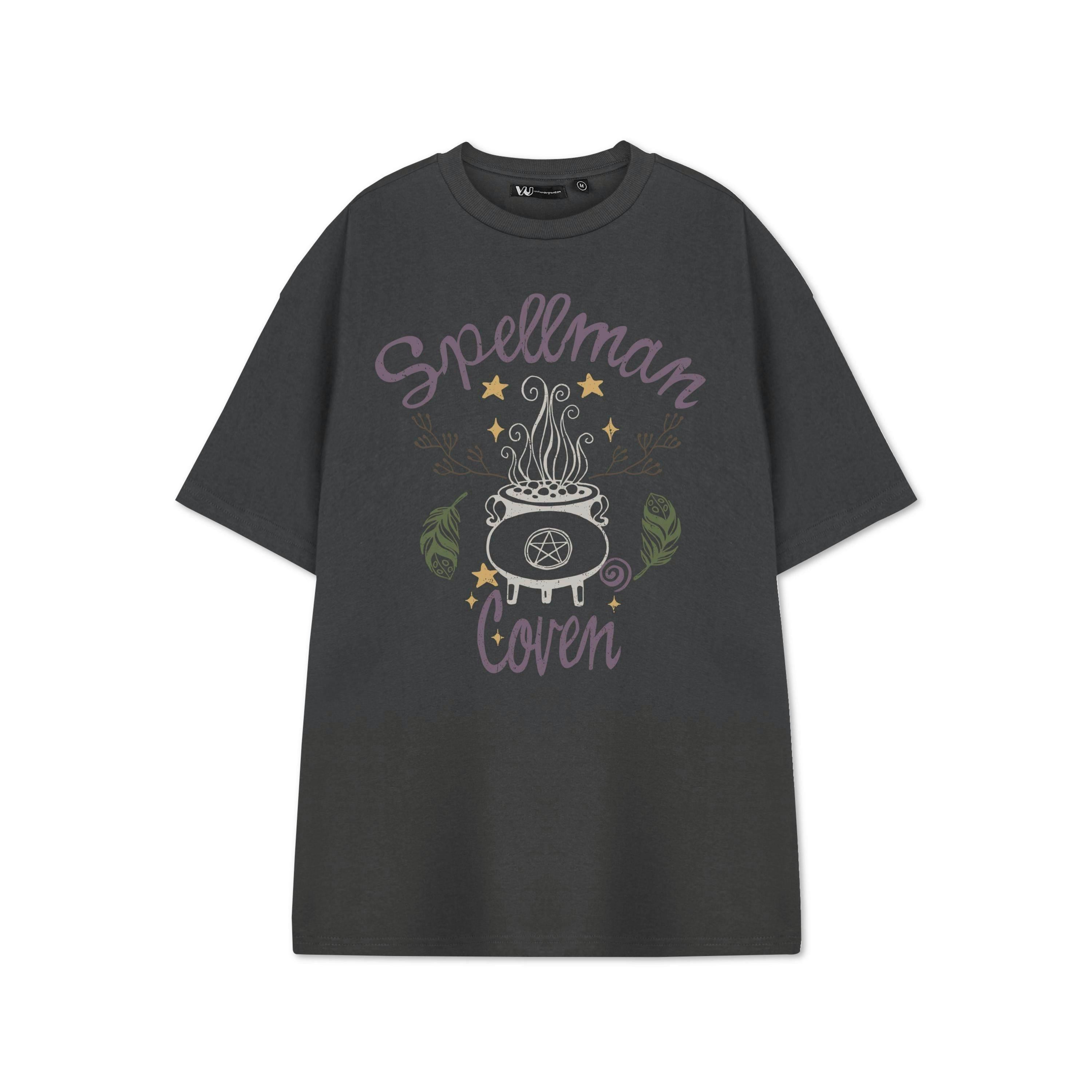 Show Me The Merch Womens Grey Spellman Coven Short Sleeved T-Shirt by Vanilla Underground , view 1 of 1