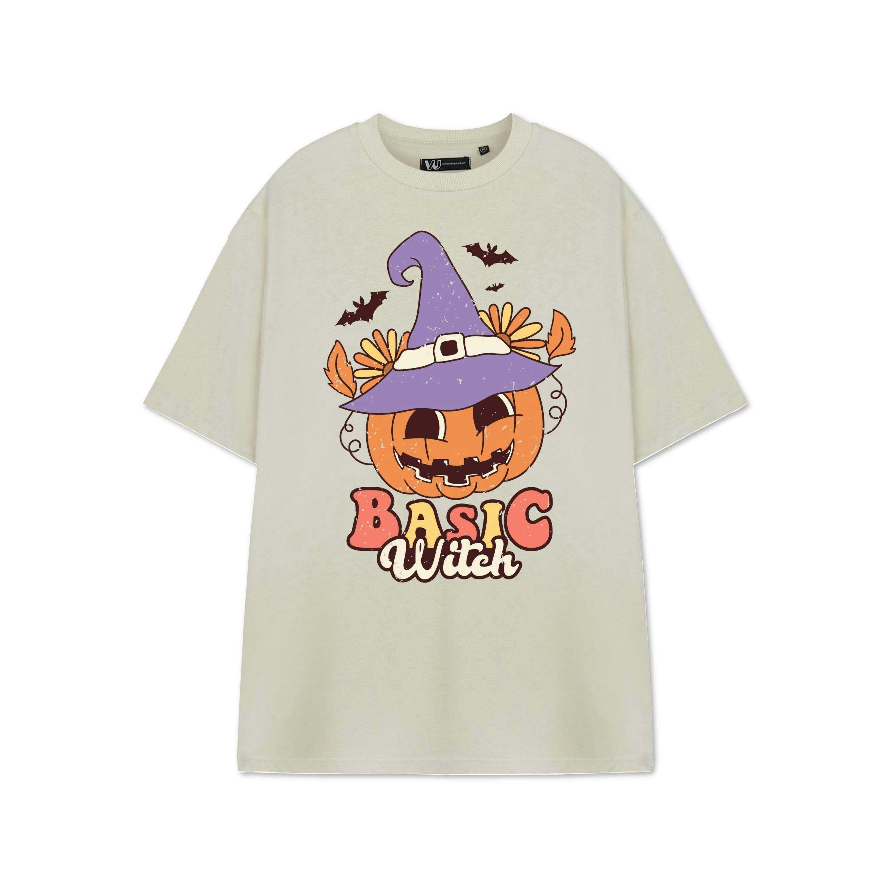 Show Me The Merch Womens Beige Basic Witch Short Sleeved T-Shirt by Vanilla Underground , view 1 of 1