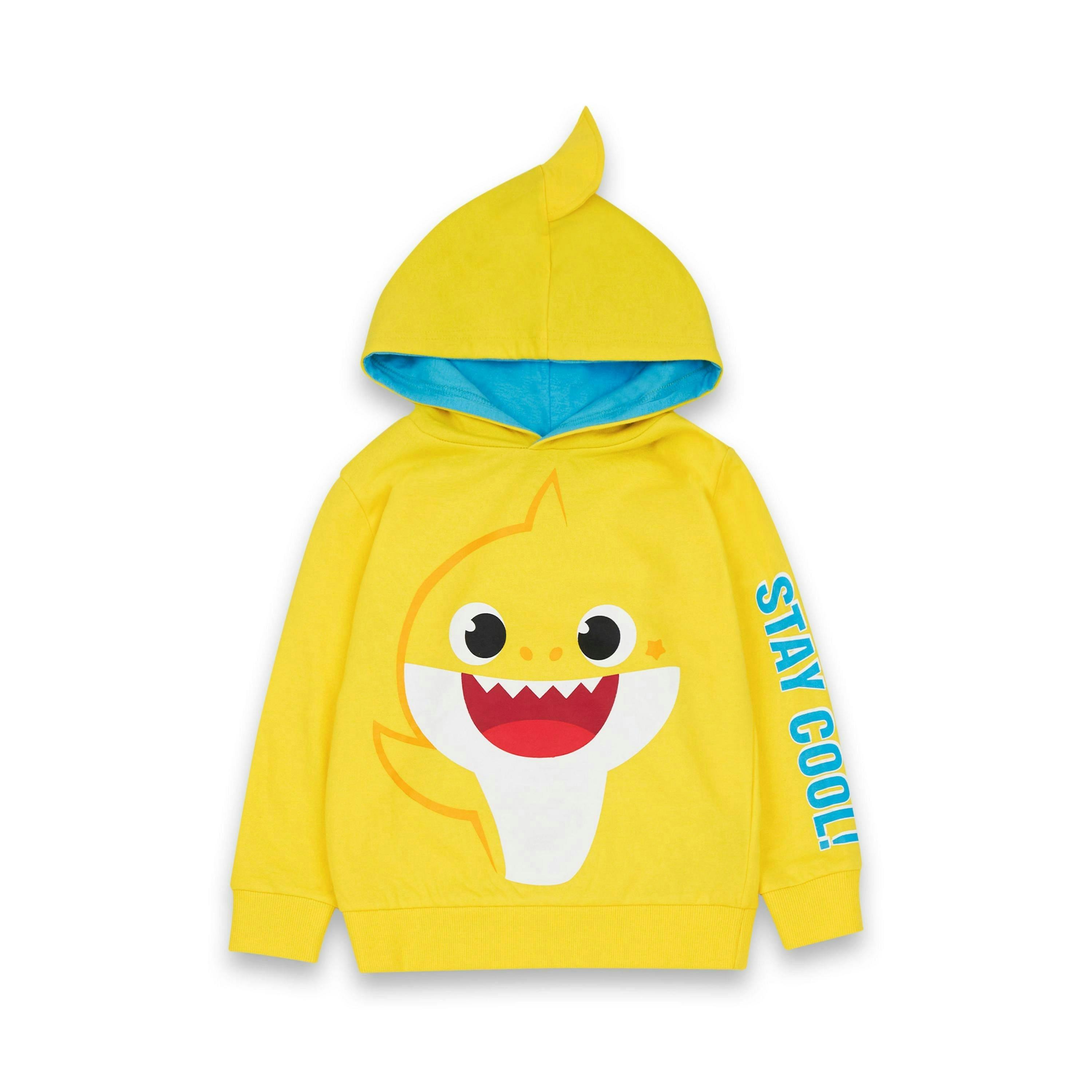 Baby Shark Boys Yellow Stay Cool Hoodie by Vanilla Underground , view 1 of 6
