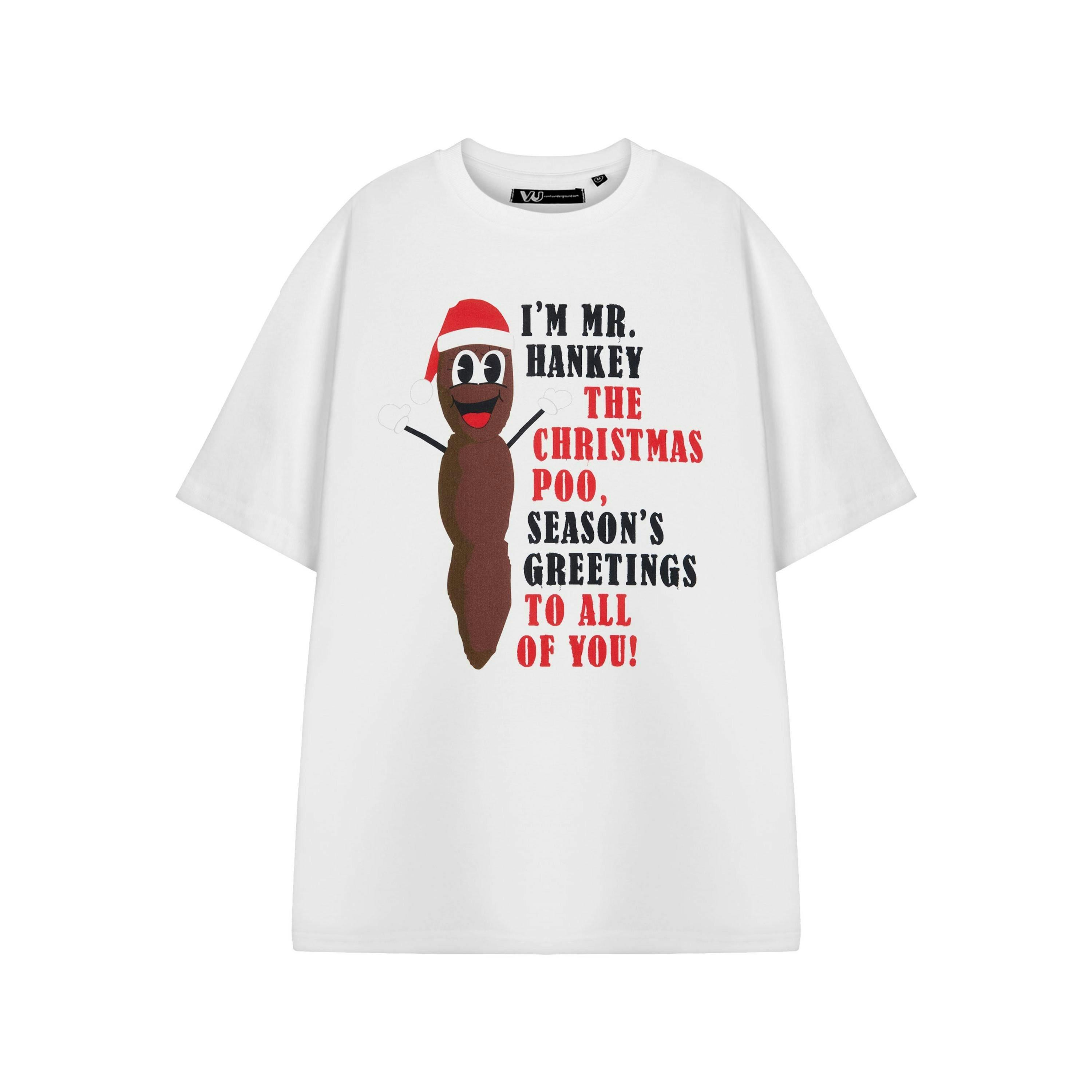 South Park Mens White Mr Hanky Short Sleeved T-Shirt by Vanilla Underground , view 1 of 3