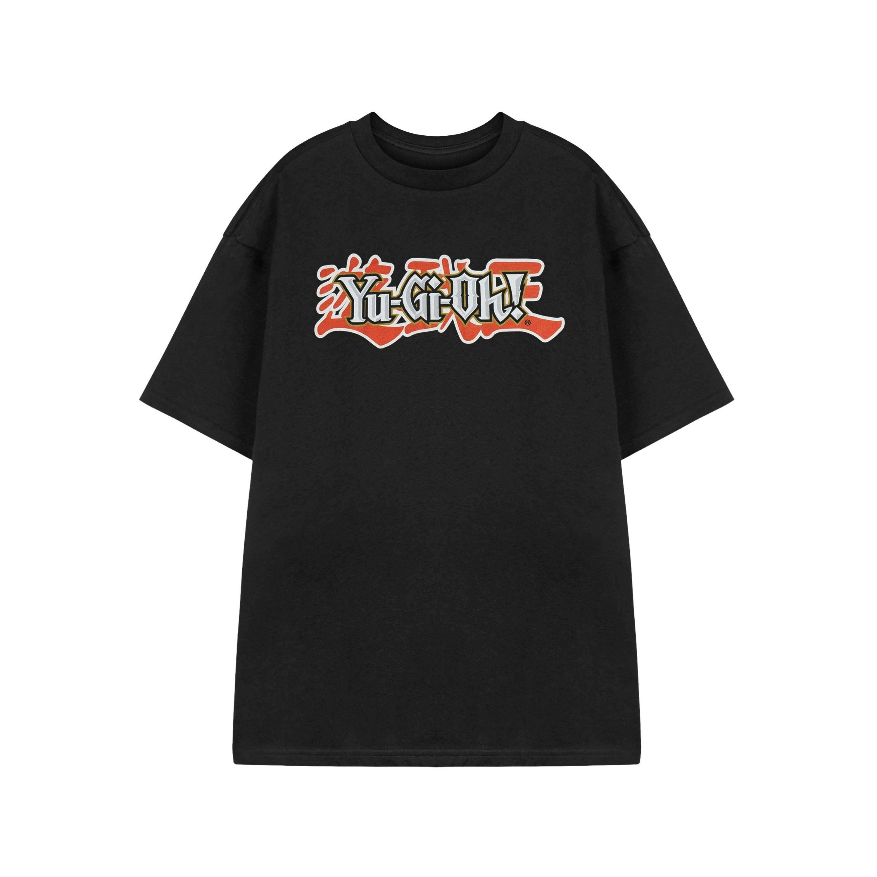 Yu Gi Oh Mens Black Logo Short Sleeved T-Shirt by Vanilla Underground , view 1 of 3
