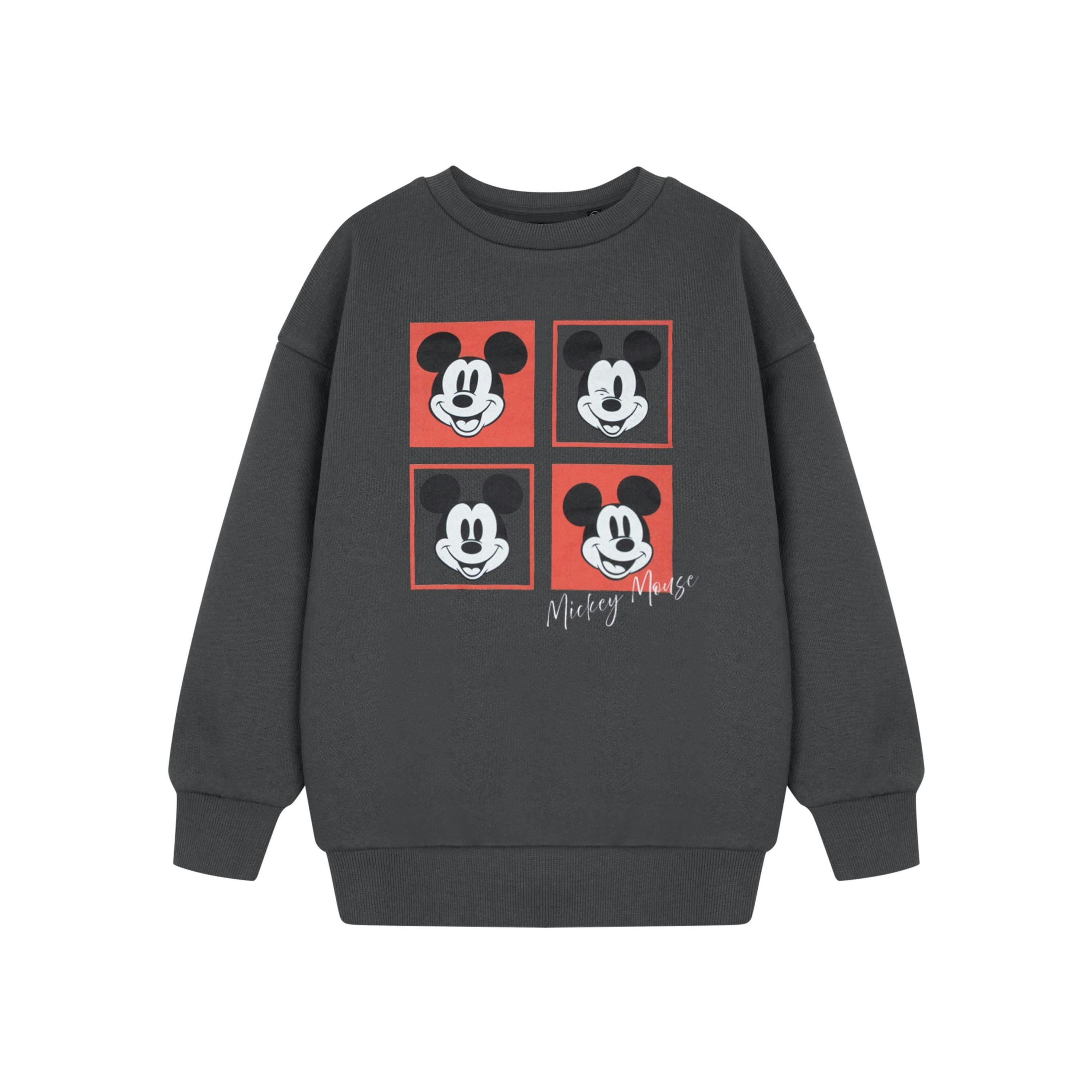 Disney Boys Grey Mickey Mouse Squares Sweatshirt by Vanilla Underground , view 1 of 3