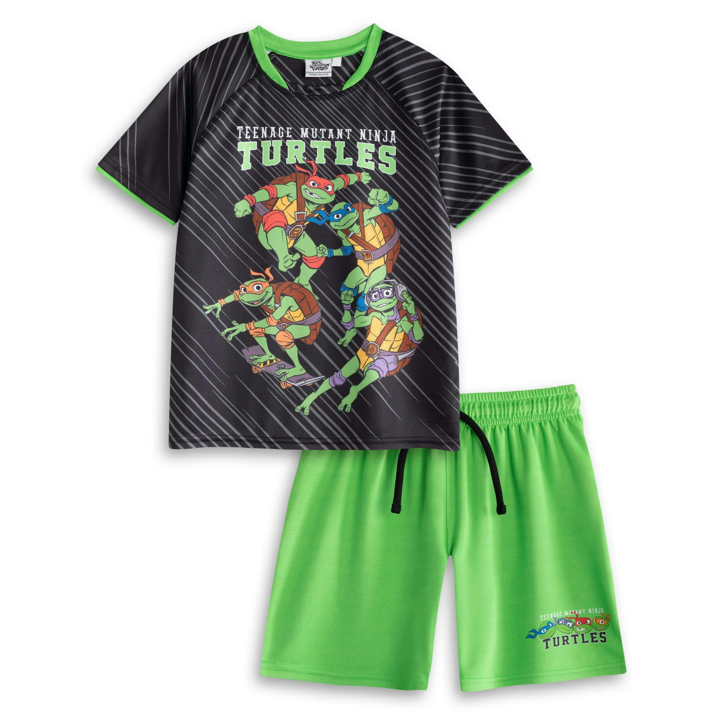 Teenage Mutant Ninja Turtles Boys Black 01 Group Football Kit by Vanilla Underground , view 1 of 6
